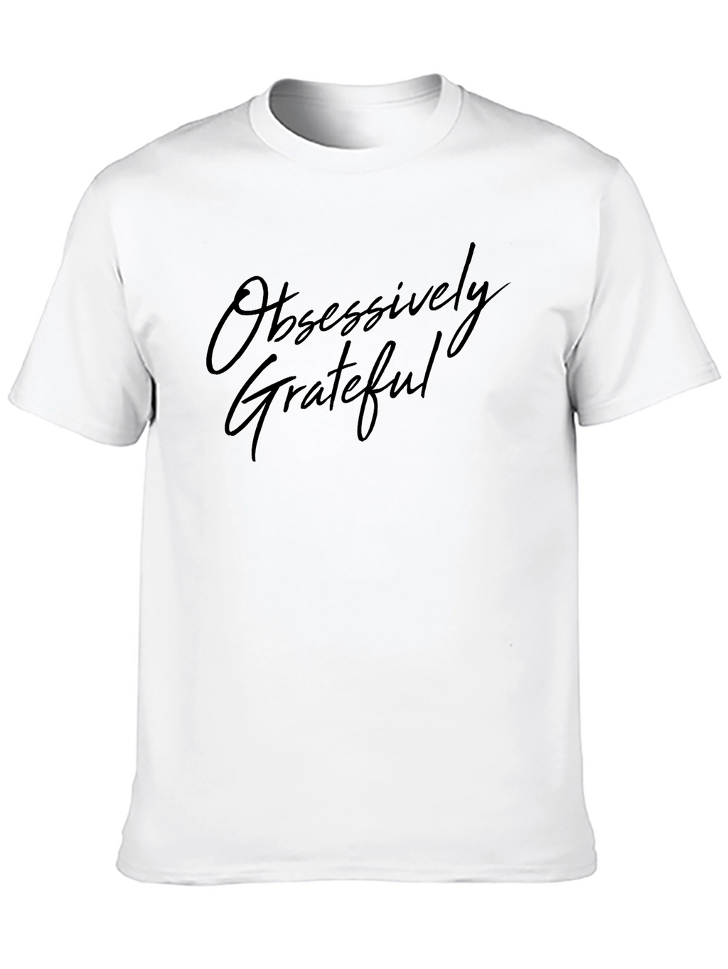 Obsessively Grateful Black Graphic Tee
