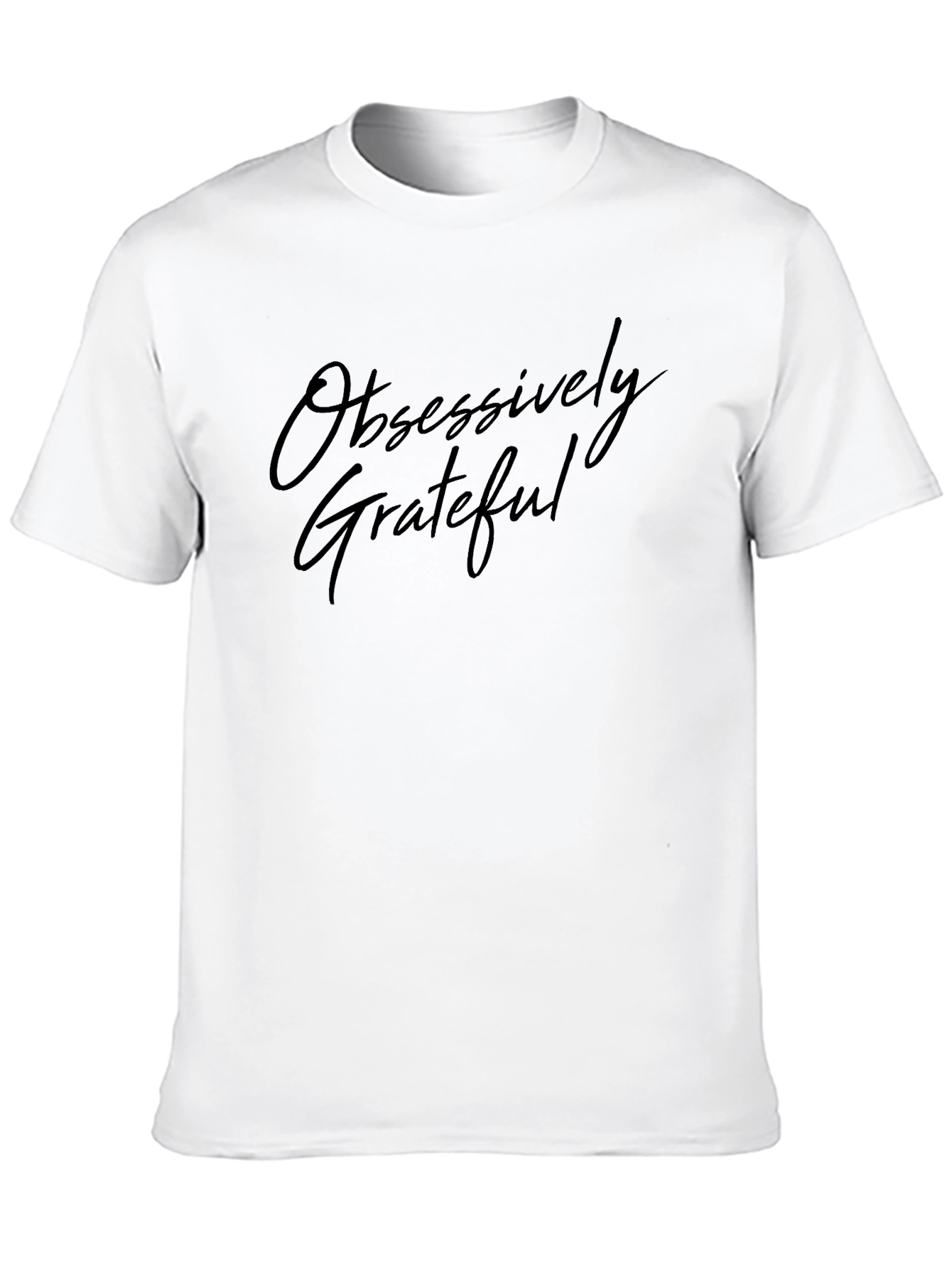 Obsessively Grateful Black Graphic Tee