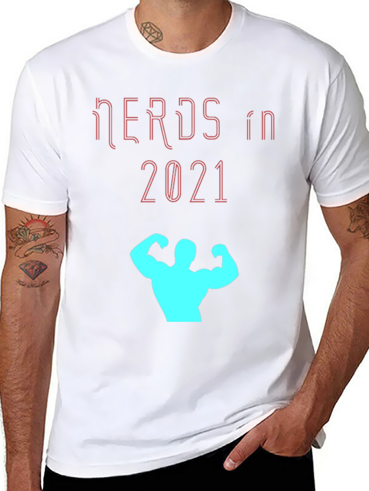 Nerds In 2021 Black Graphic T-Shirt