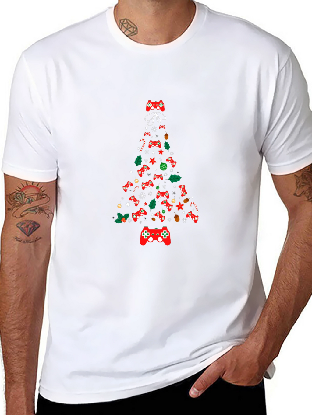 Christmas Gamer Tree Graphic Tee
