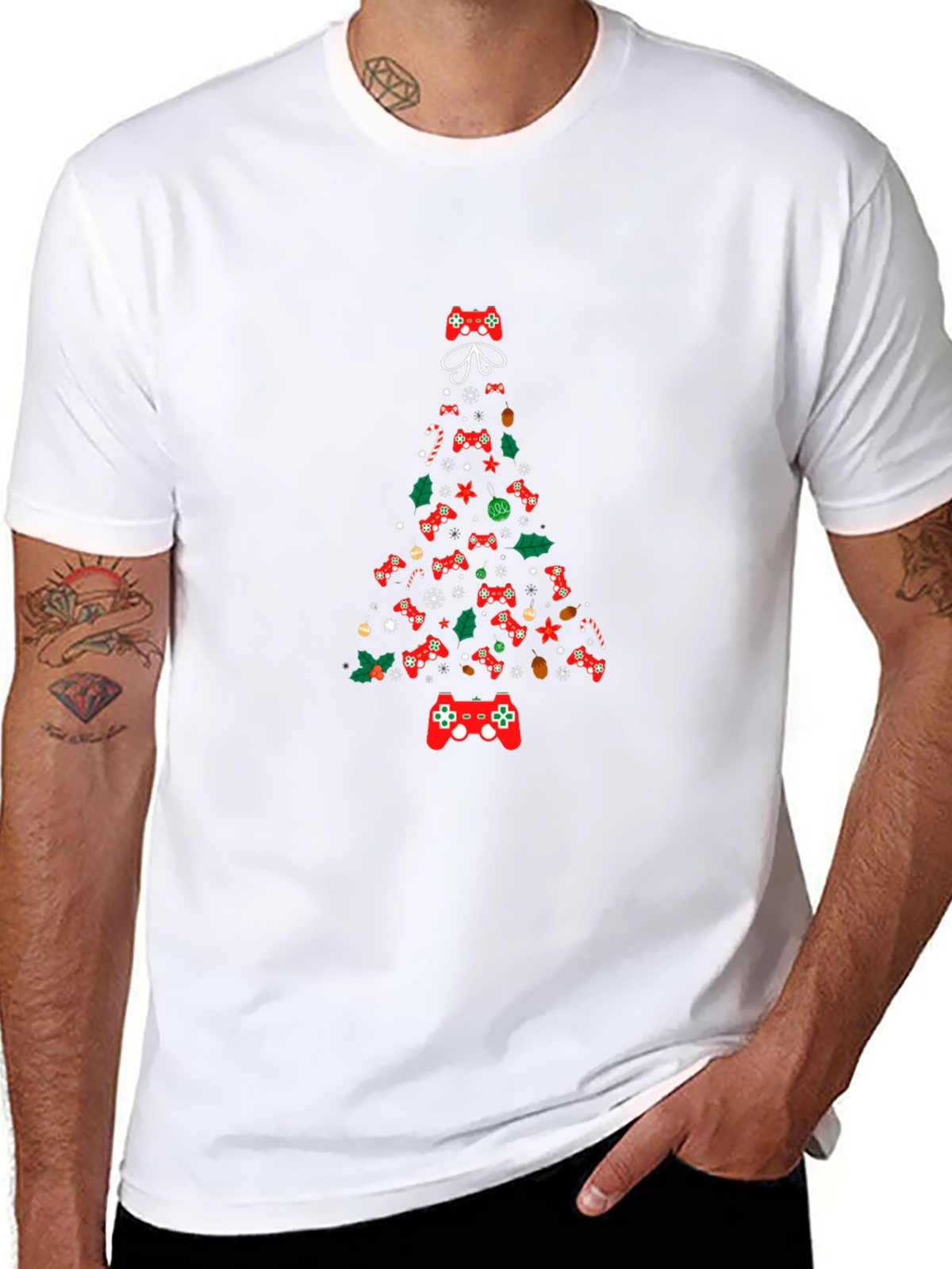 Christmas Gamer Tree Graphic Tee