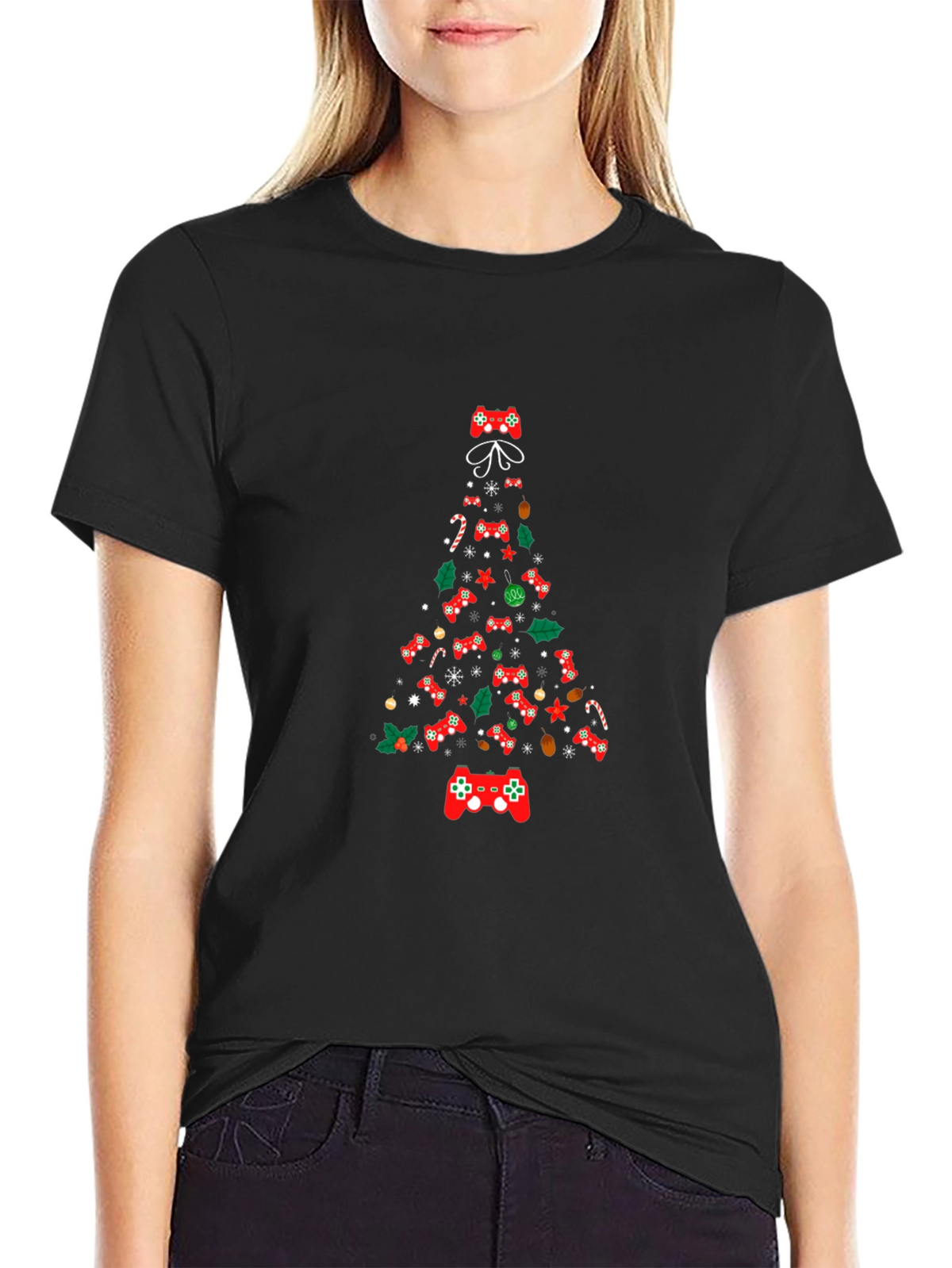 Christmas Gamer Tree Graphic Tee