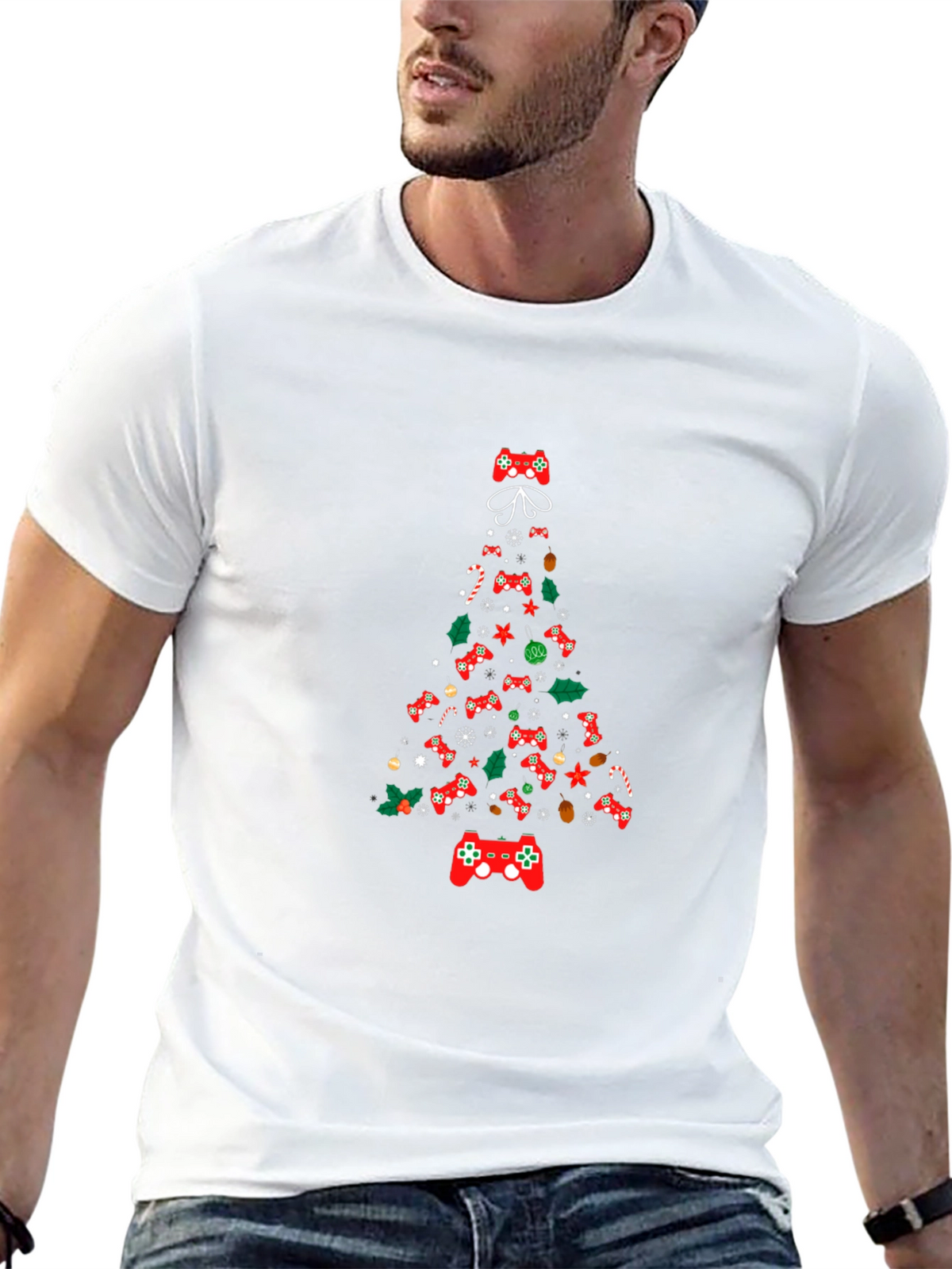 Christmas Gamer Tree Graphic Tee