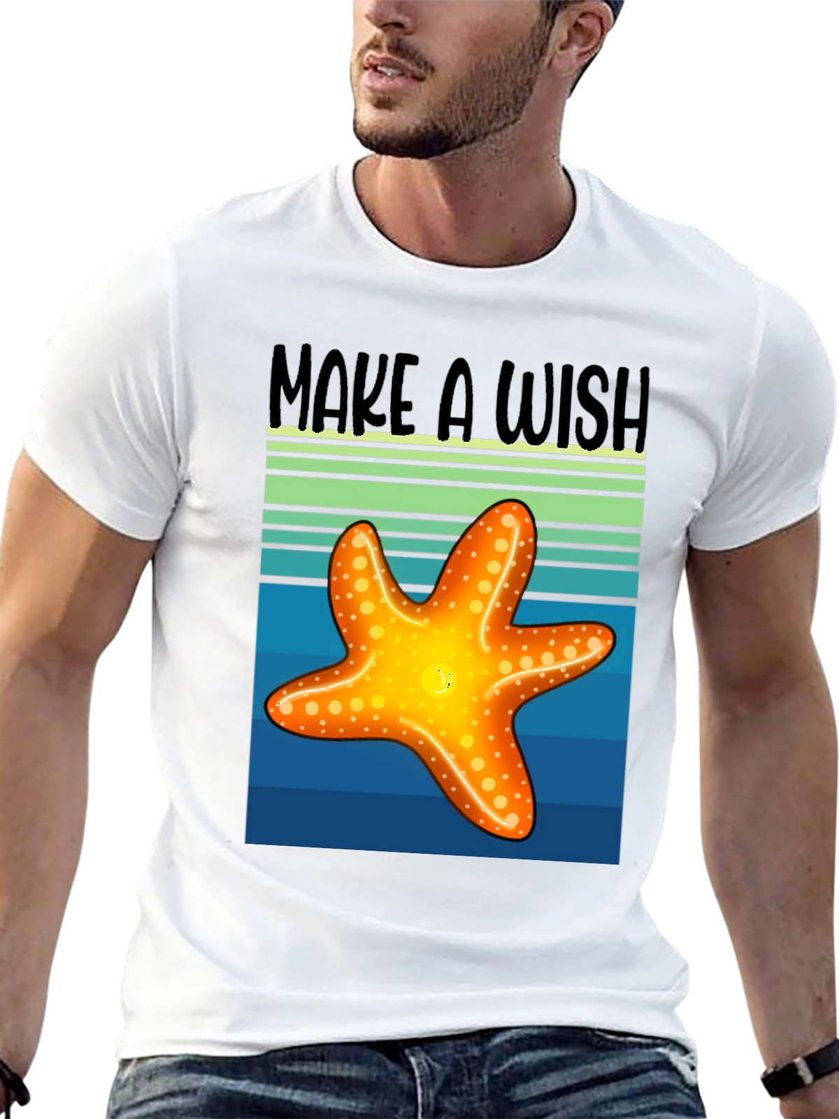 Make a Wish Starfish Graphic Tee