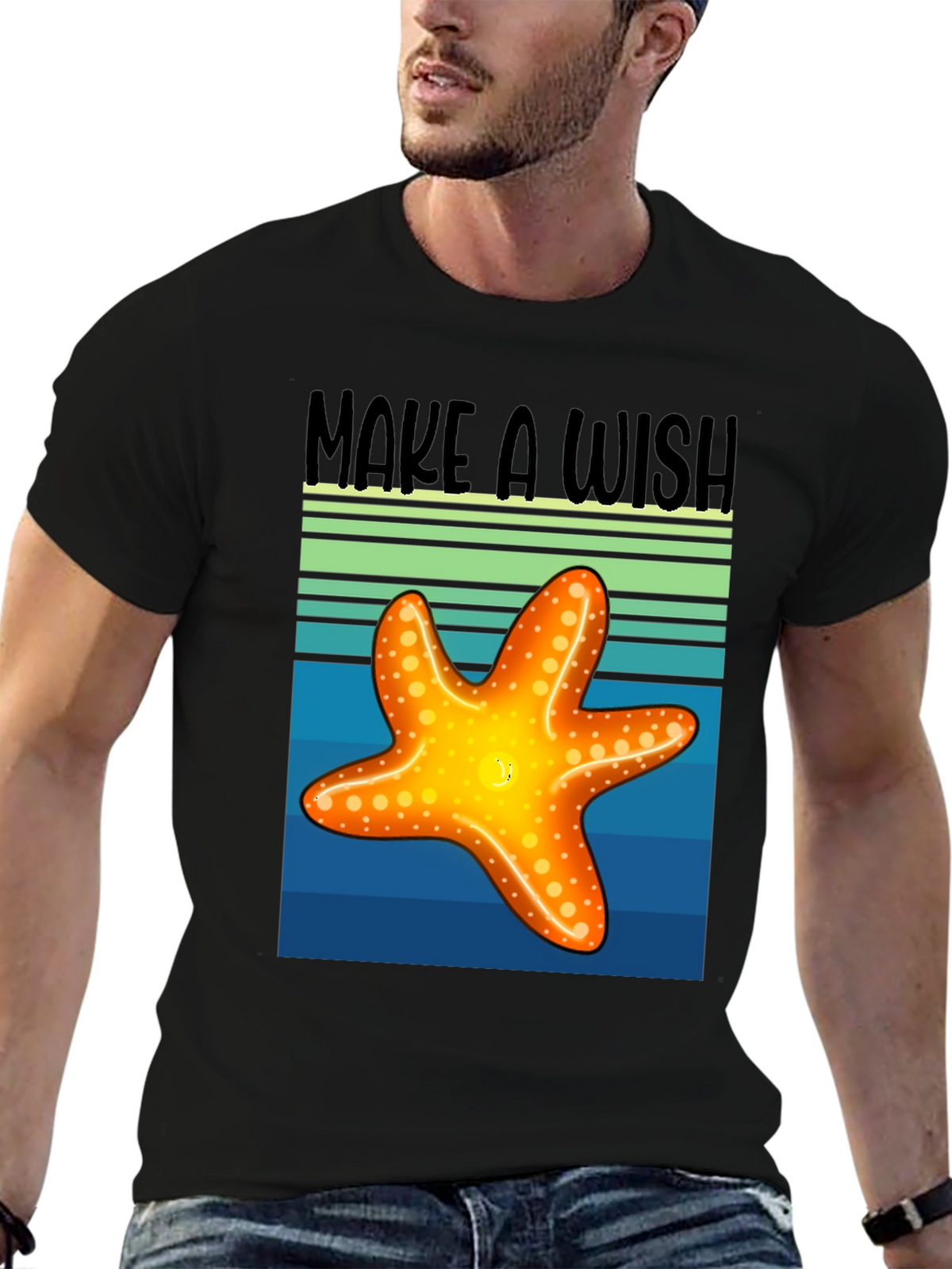 Make a Wish Starfish Graphic Tee