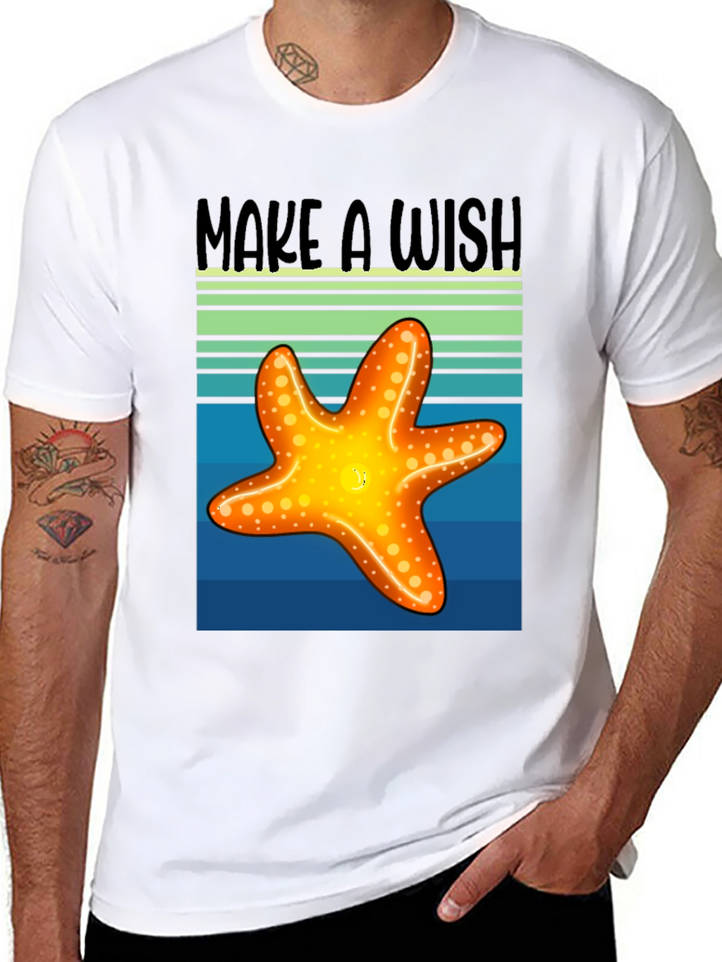 Make a Wish Starfish Graphic Tee