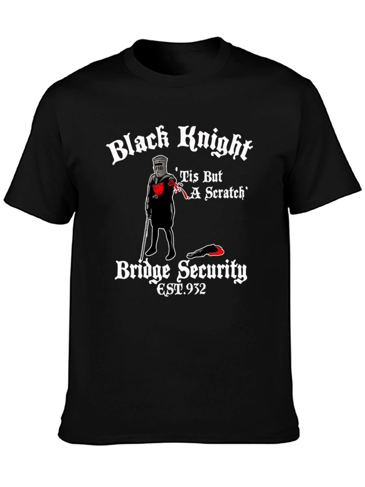 Black Knight Tis But A Scratch T-Shirt