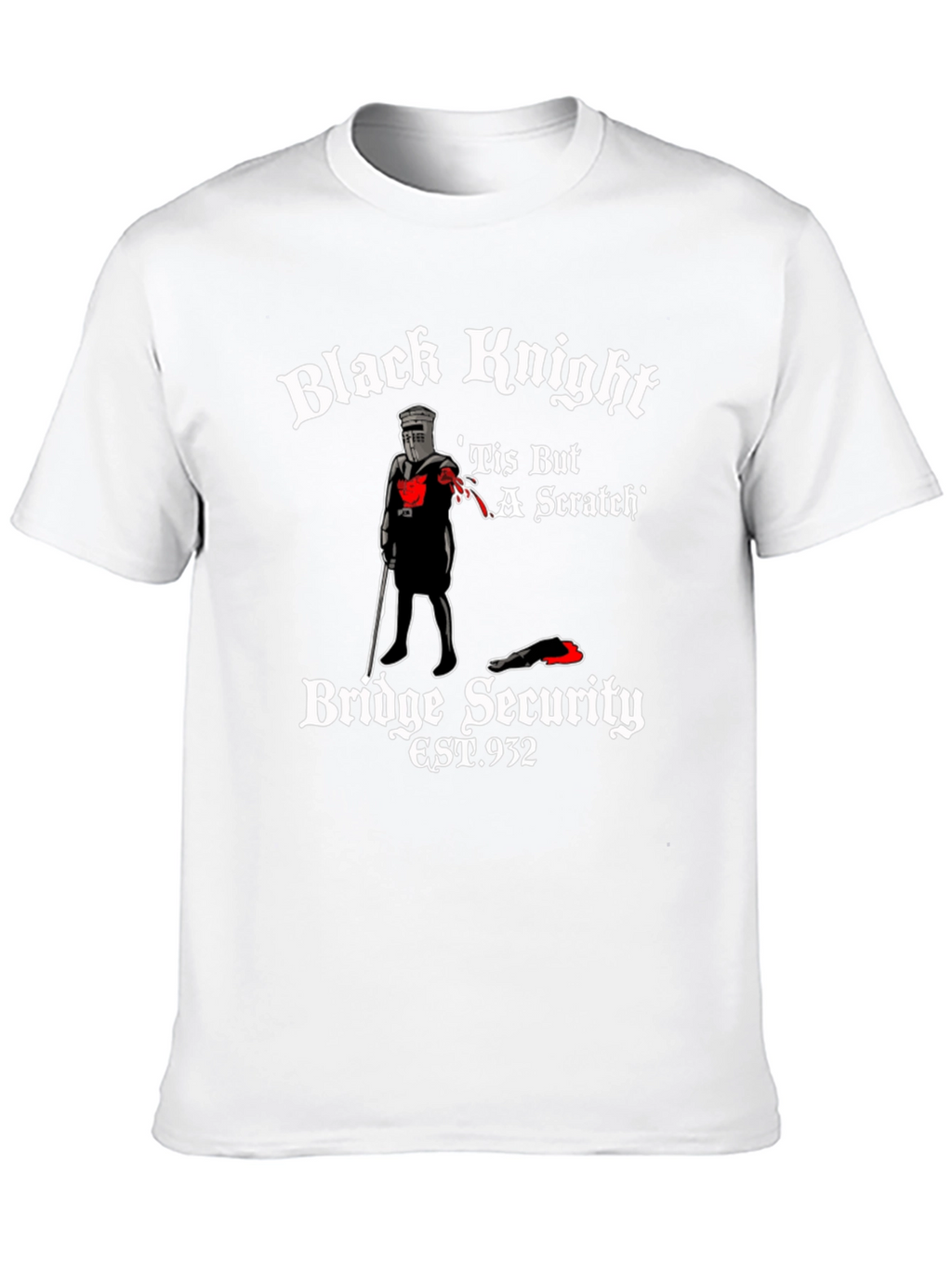 Black Knight Tis But A Scratch T-Shirt