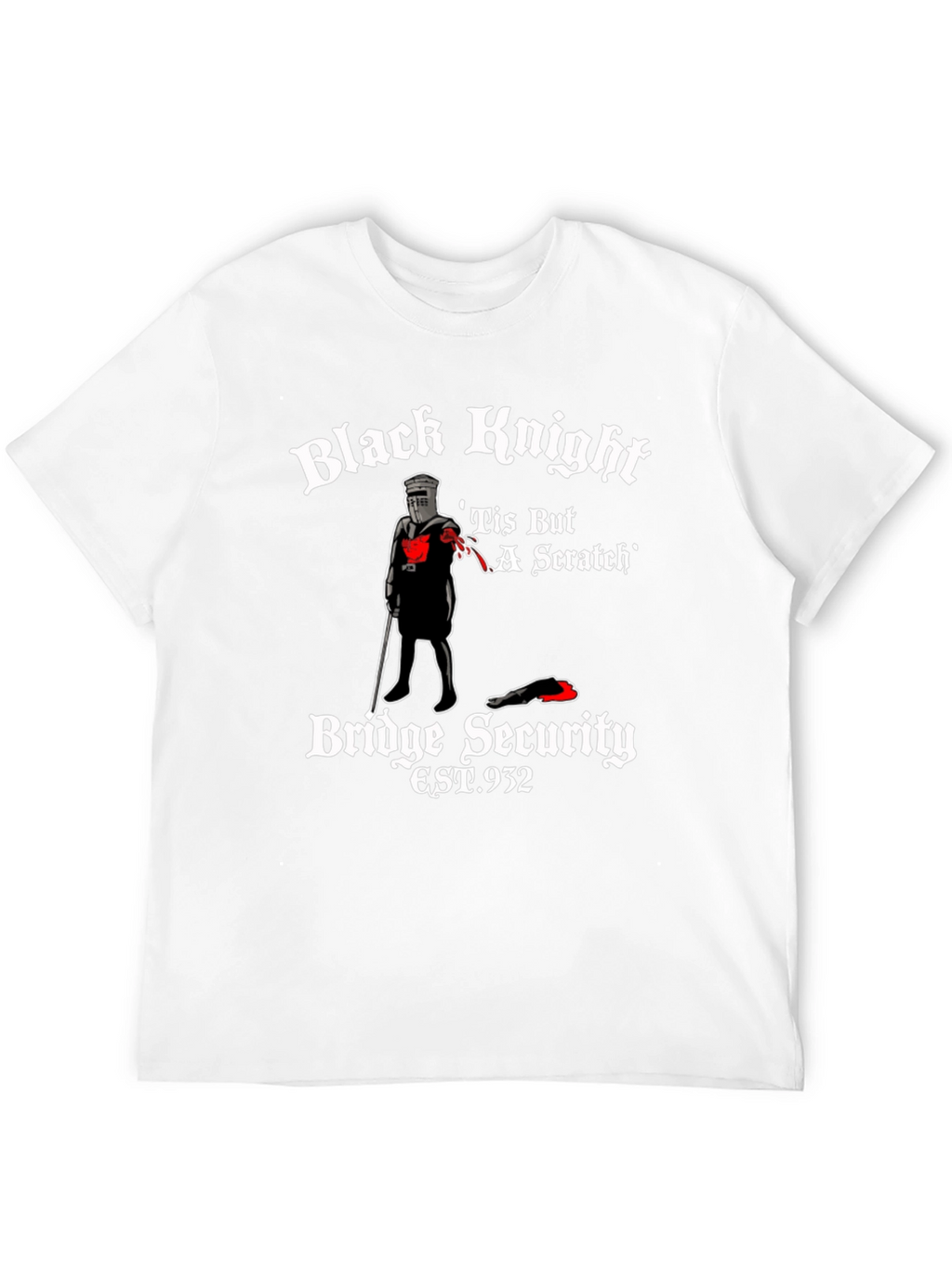 Black Knight Tis But A Scratch T-Shirt