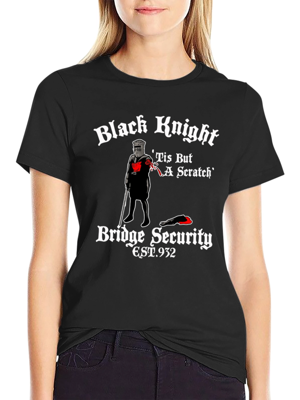 Black Knight Tis But A Scratch T-Shirt