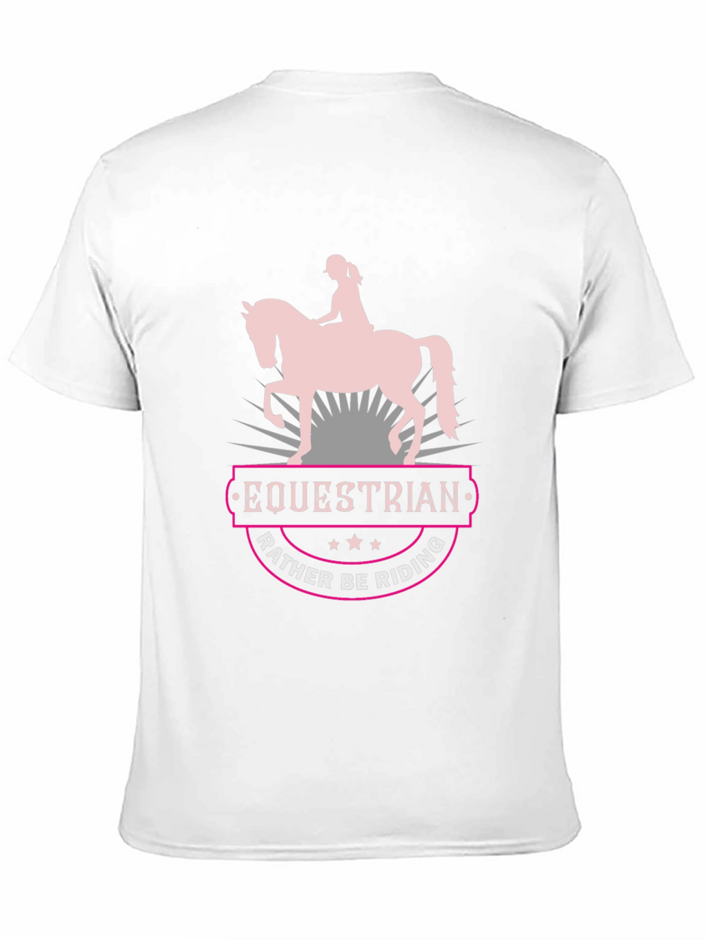 Equestrian Rather Be Riding Black T-Shirt