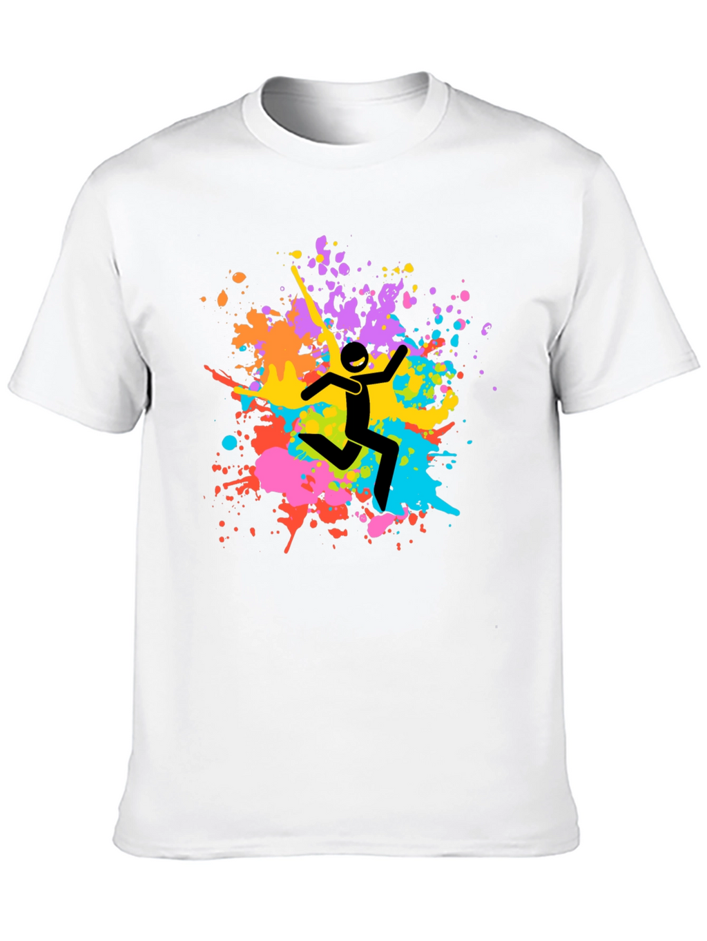 Colorful Splatter Graphic Tee