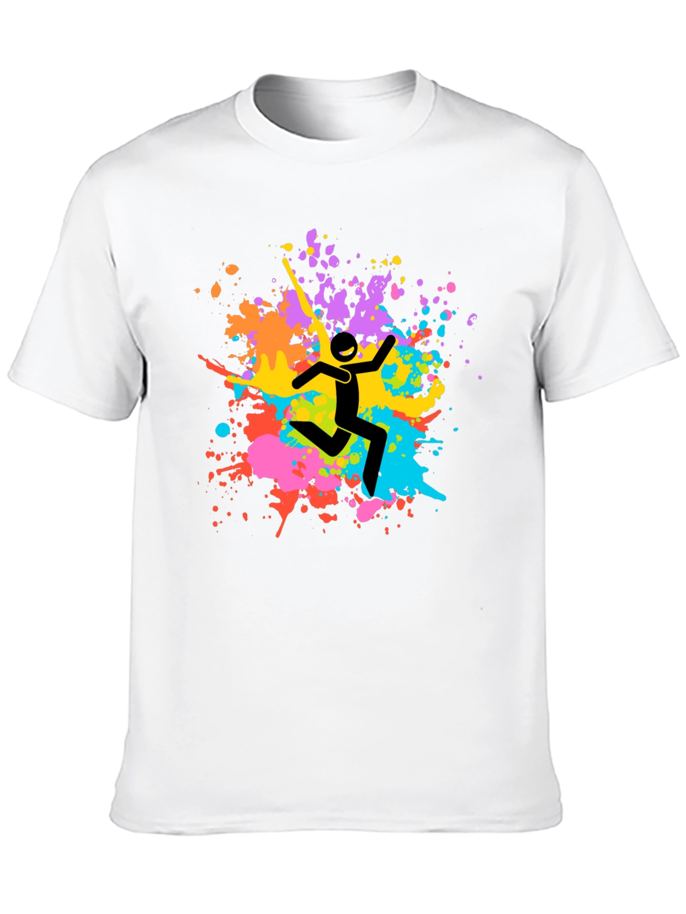 Colorful Splatter Graphic Tee