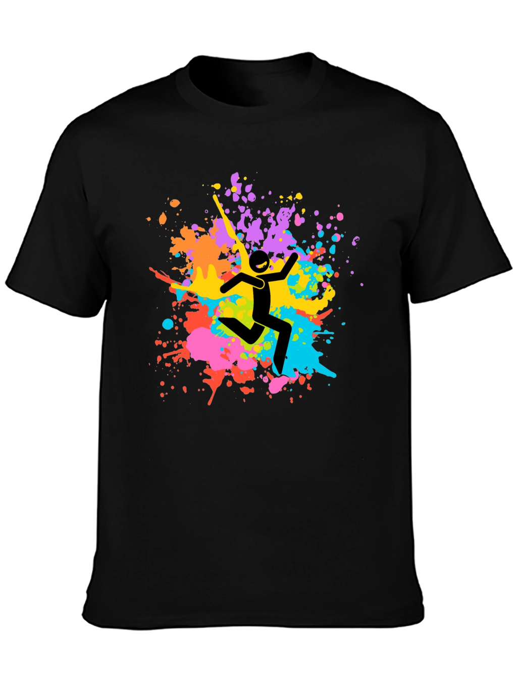 Colorful Splatter Graphic Tee