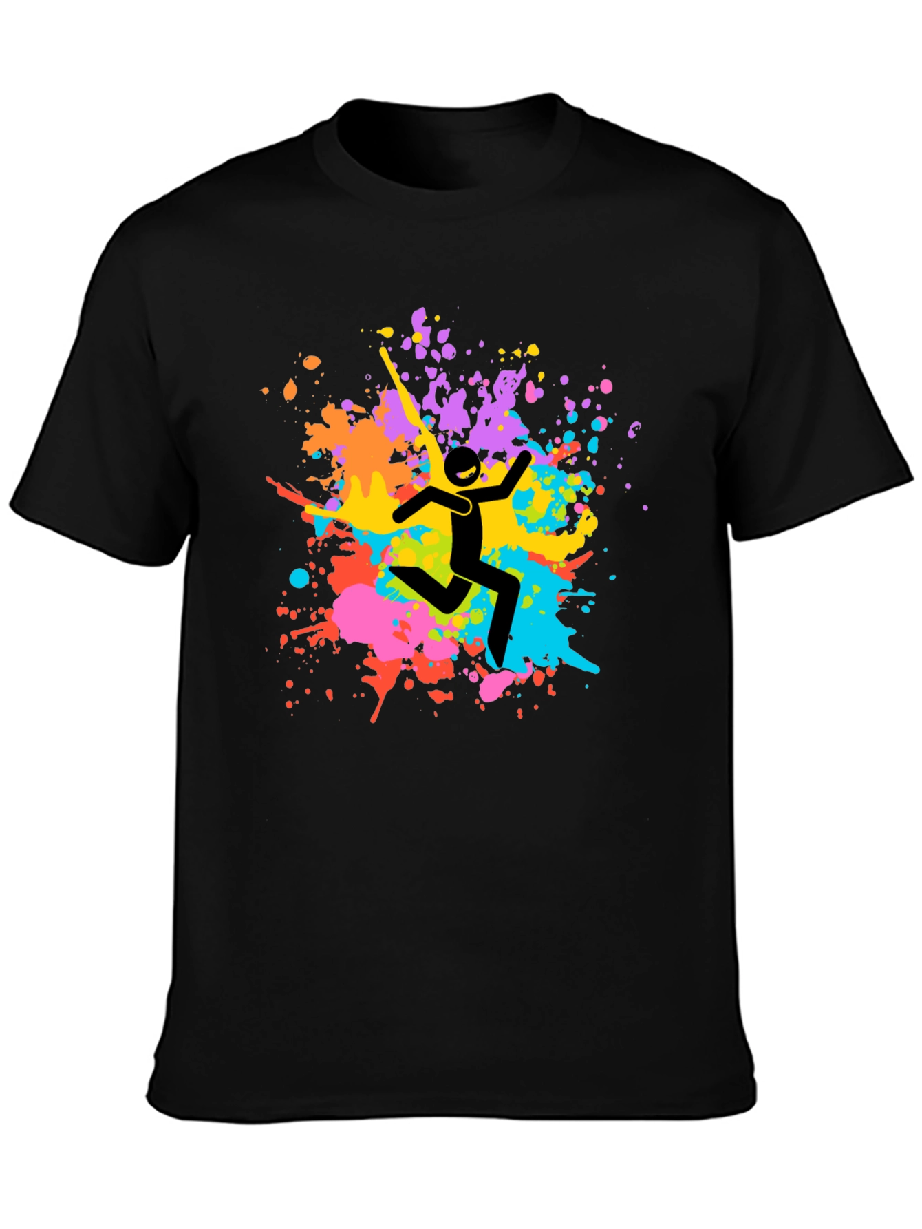 Colorful Splatter Graphic Tee