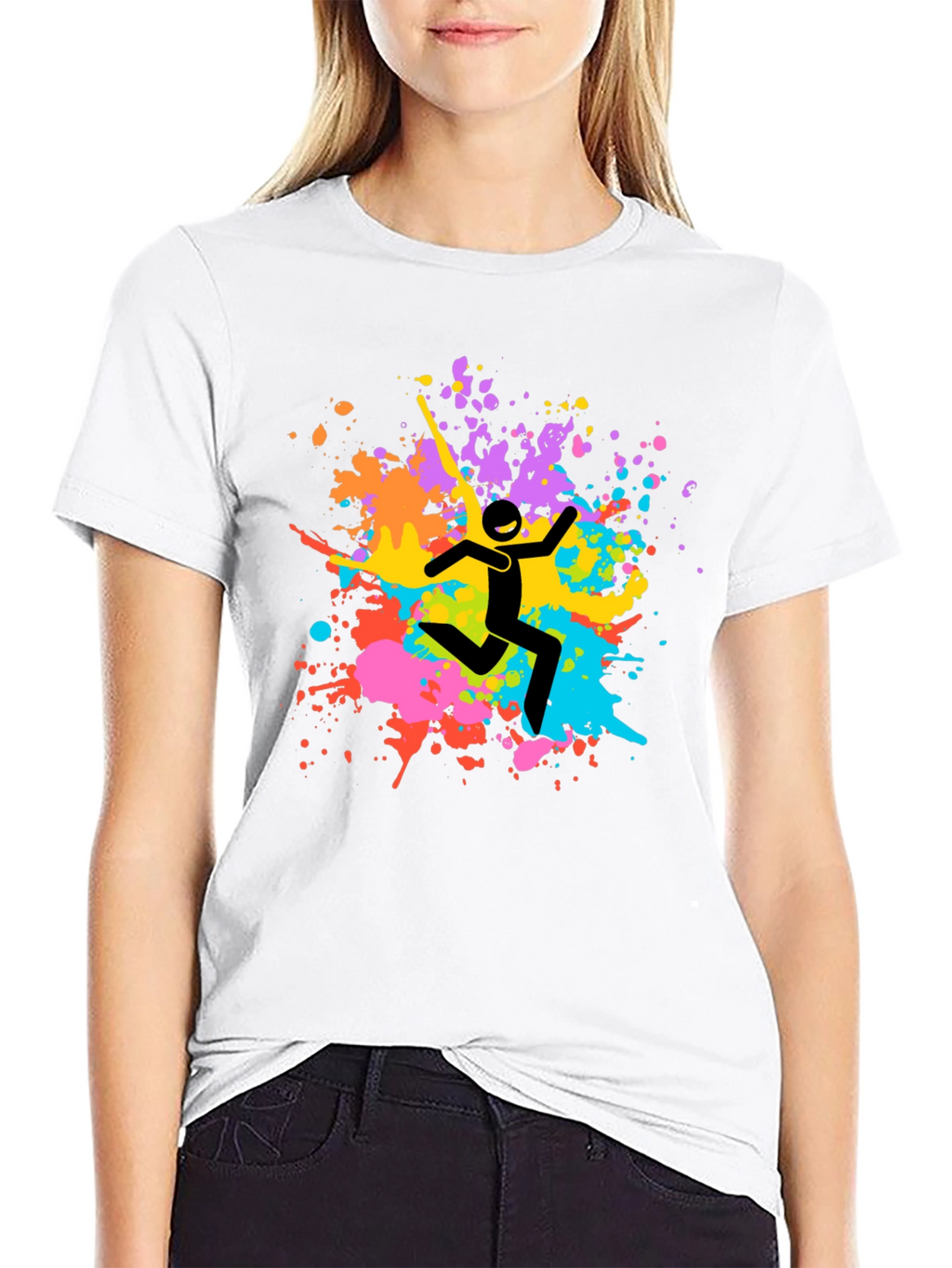 Colorful Splatter Graphic Tee