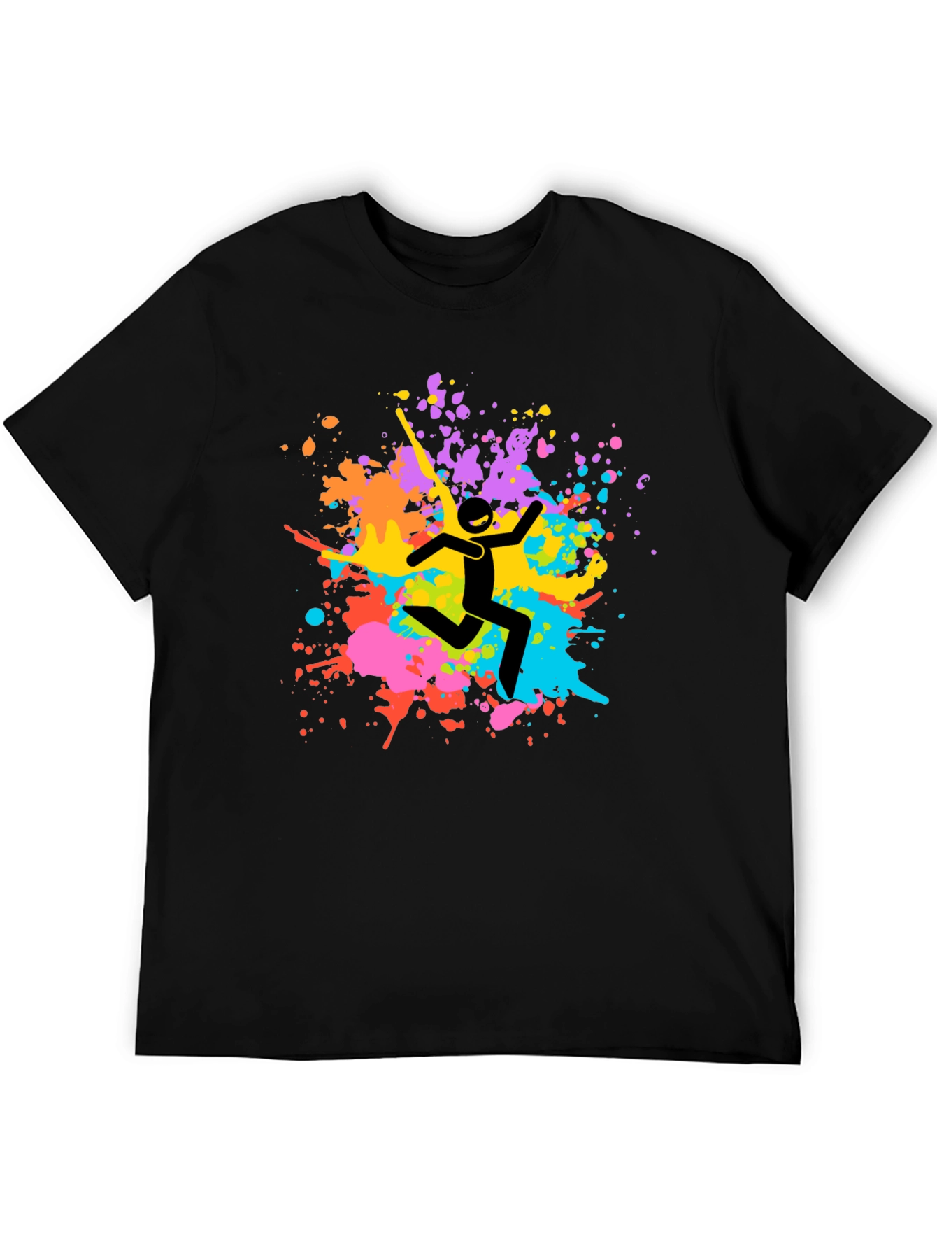 Colorful Splatter Graphic Tee