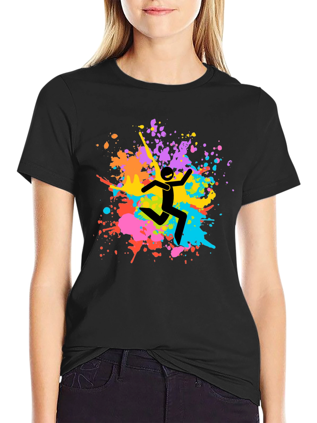 Colorful Splatter Graphic Tee