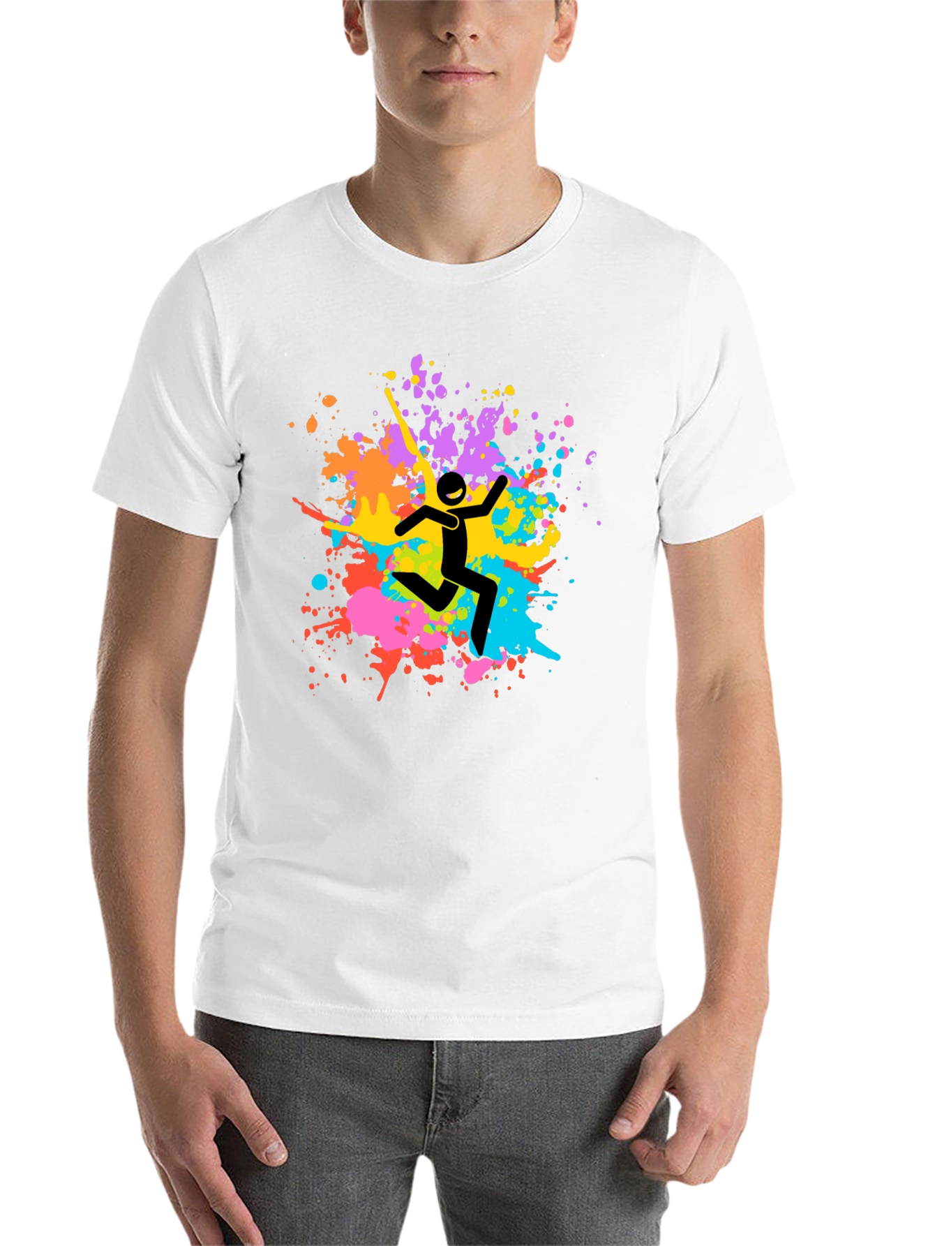 Colorful Splatter Graphic Tee