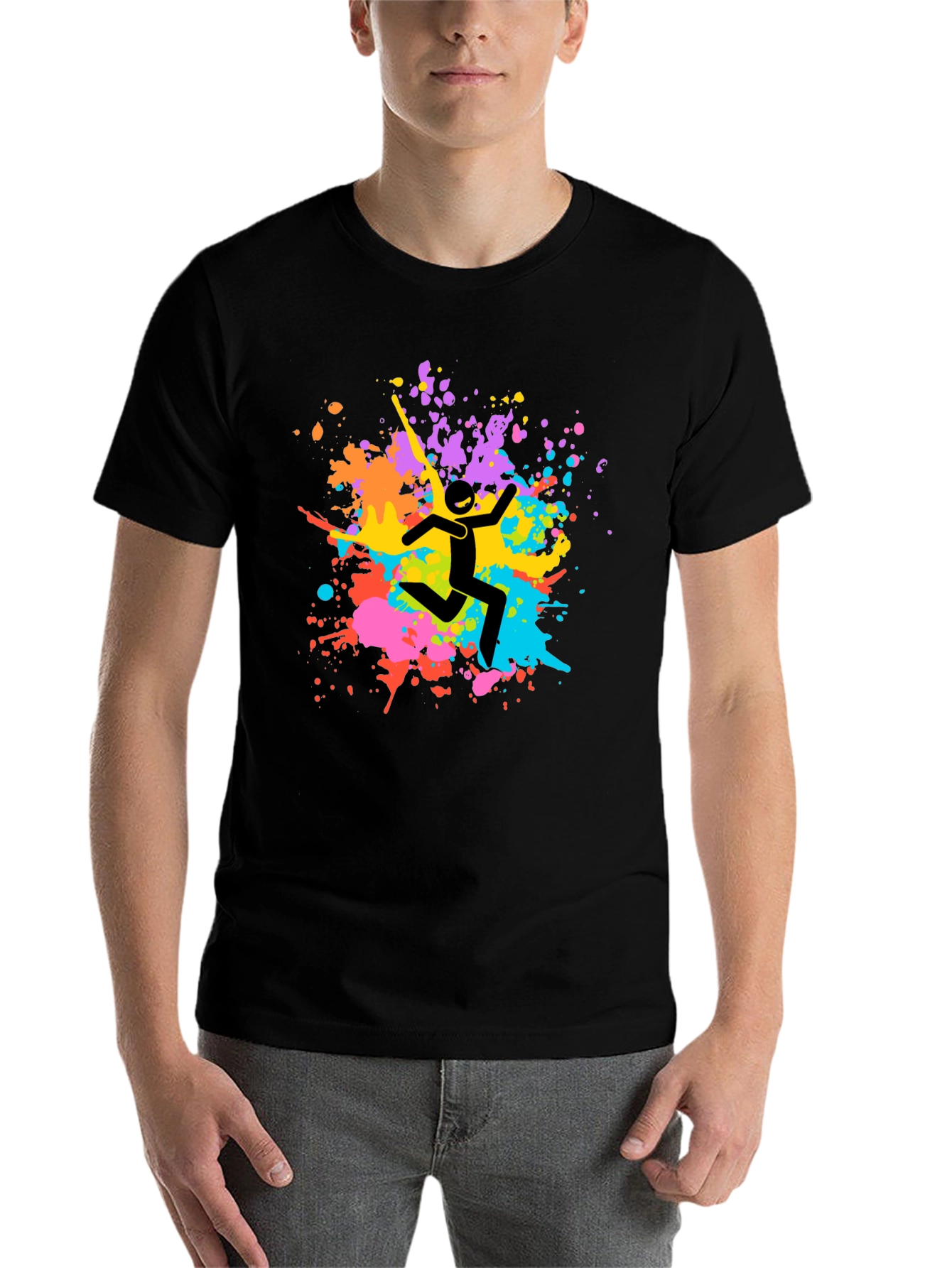Colorful Splatter Graphic Tee