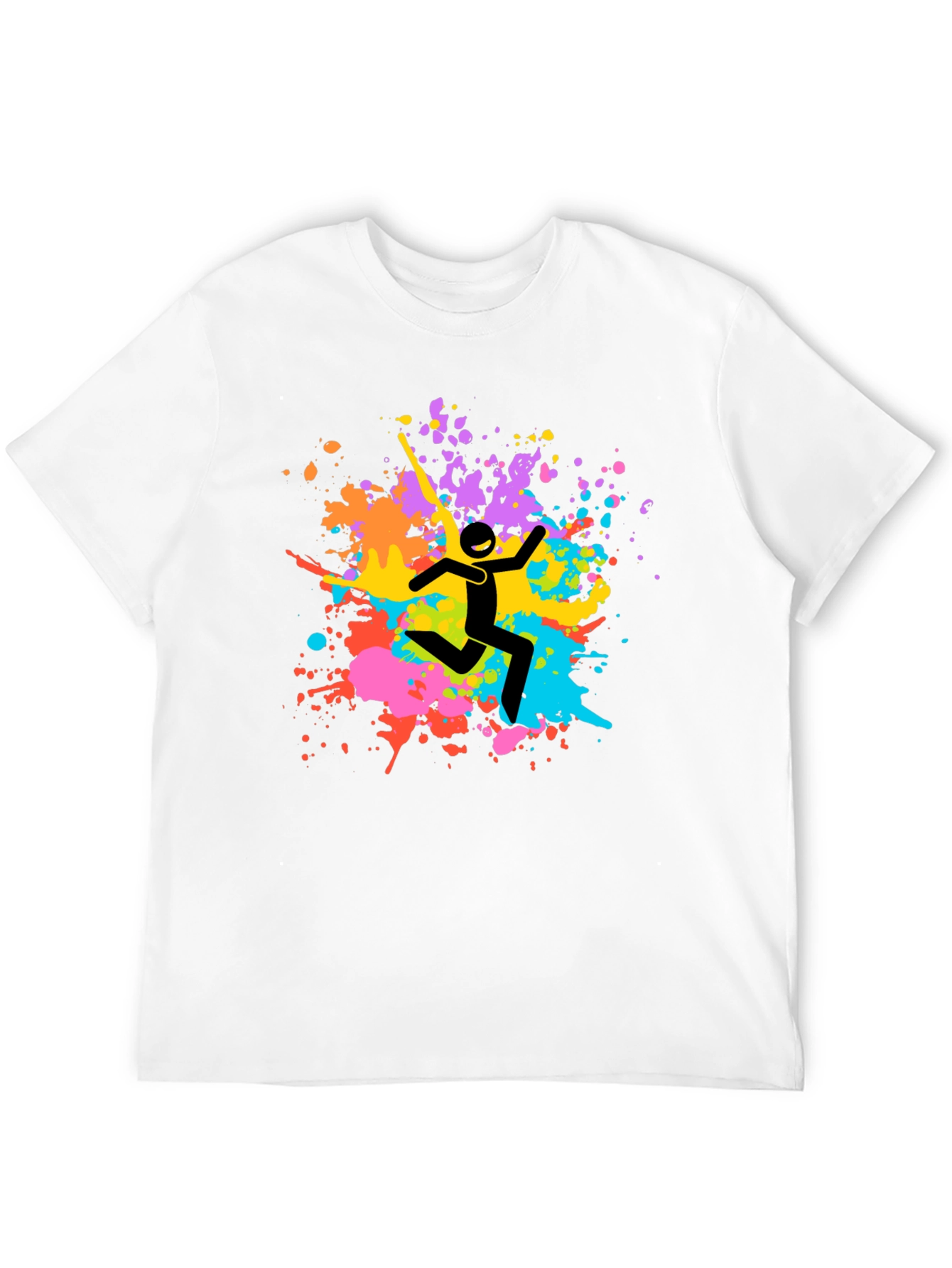 Colorful Splatter Graphic Tee