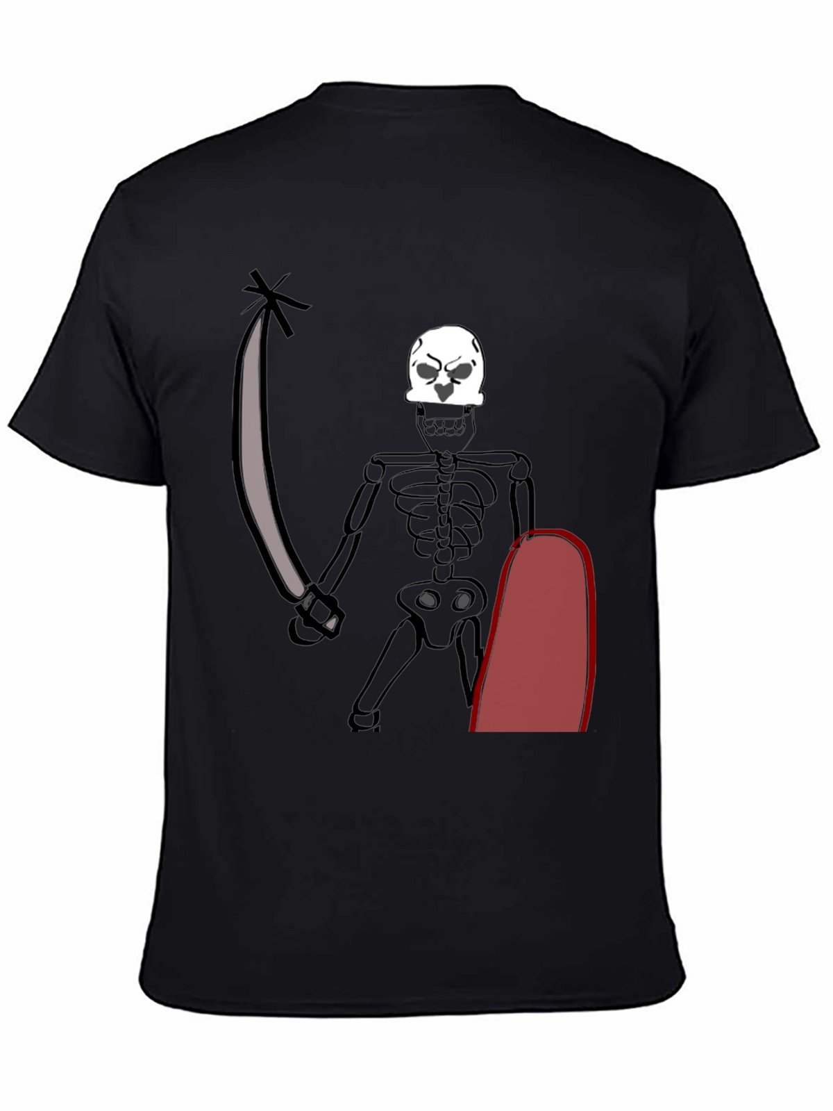 Skeleton Pirate T-Shirt - Black
