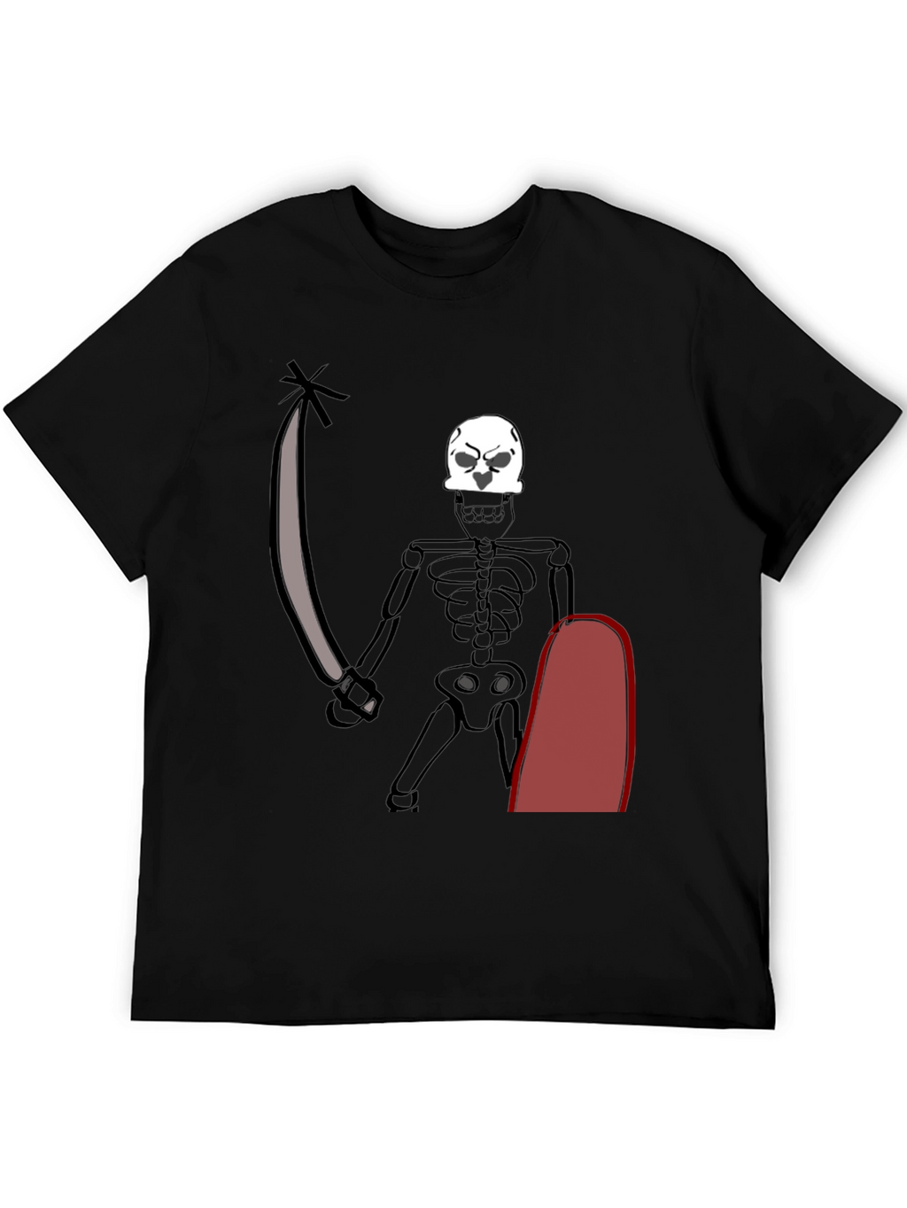 Skeleton Pirate T-Shirt - Black