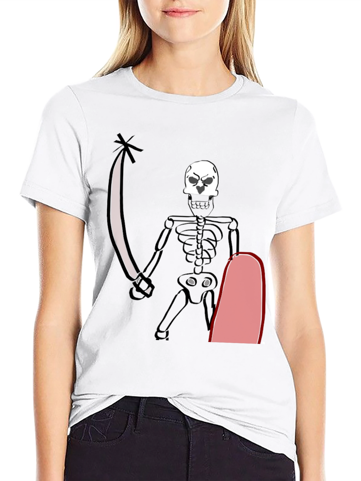 Skeleton Pirate T-Shirt - Black