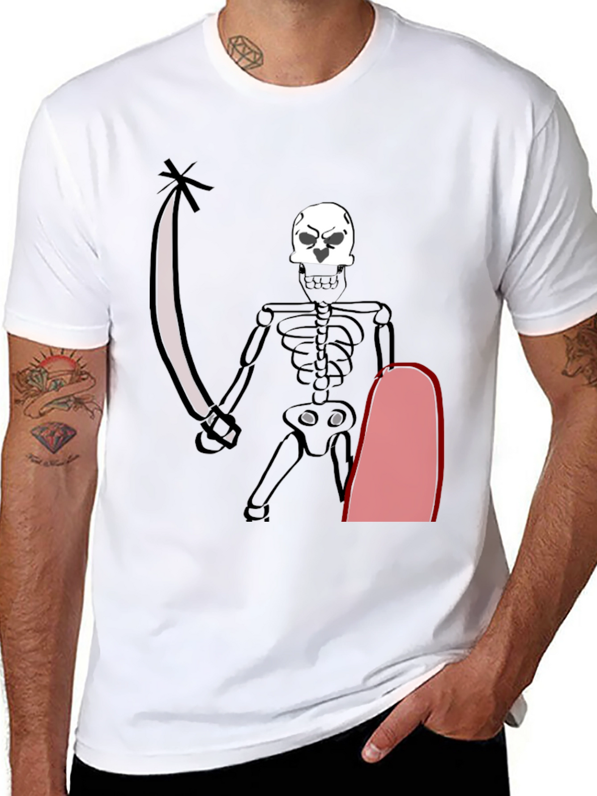 Skeleton Pirate T-Shirt - Black