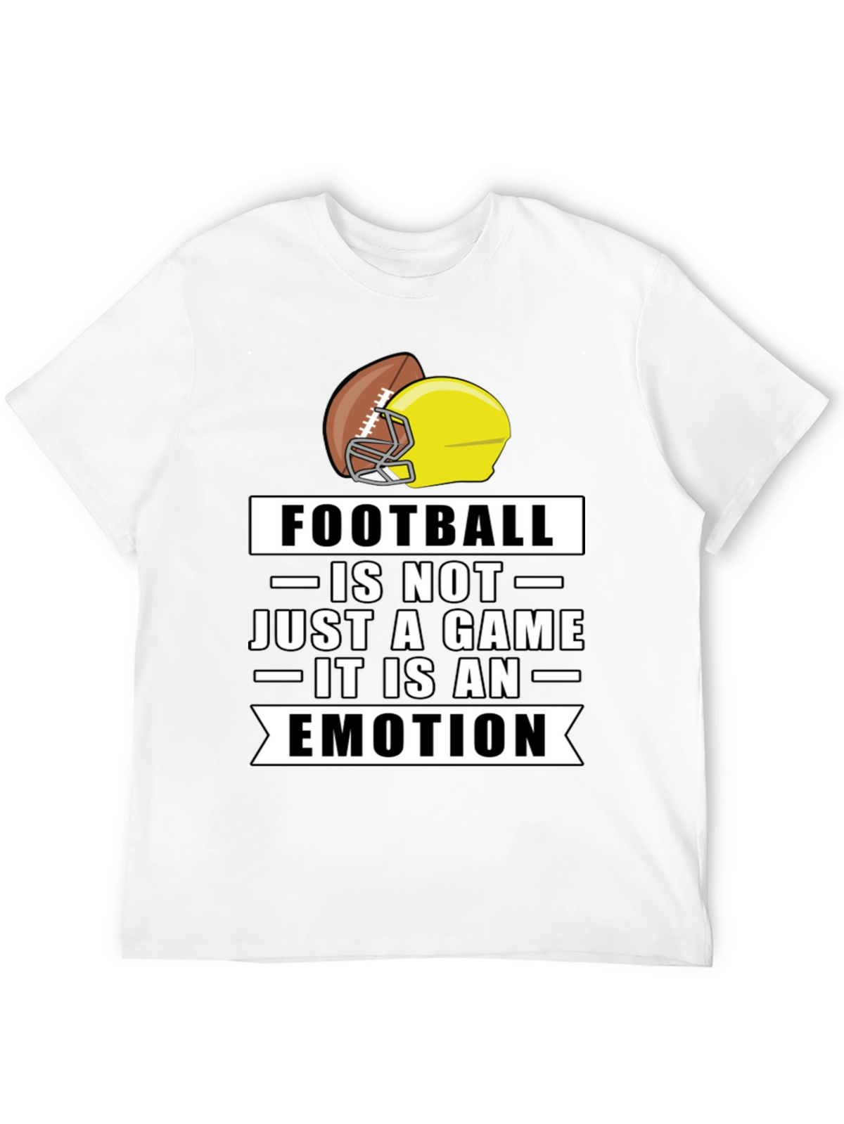 Football is an Emotion Black T-Shirt