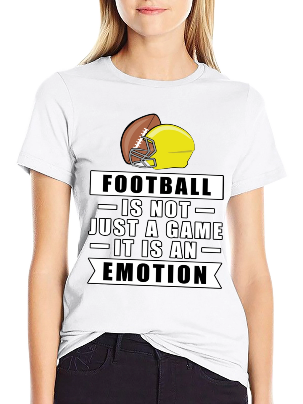Football is an Emotion Black T-Shirt