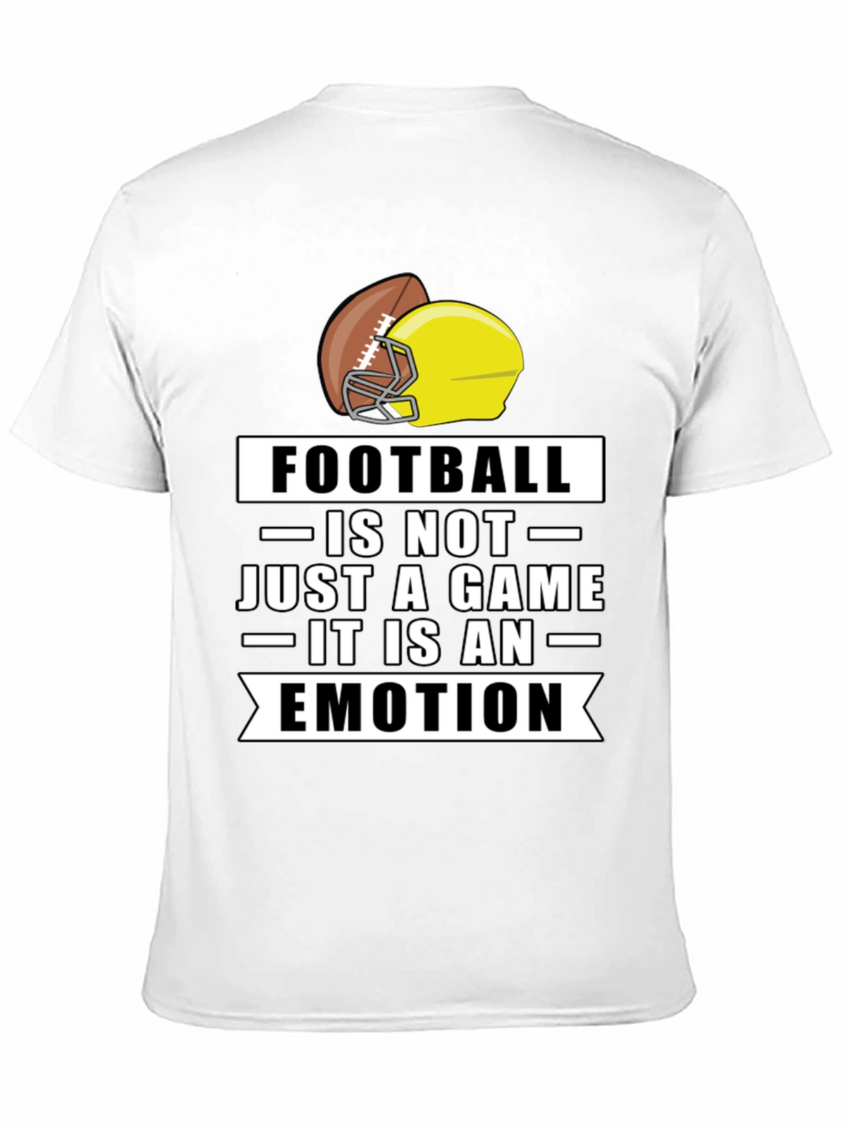 Football is an Emotion Black T-Shirt