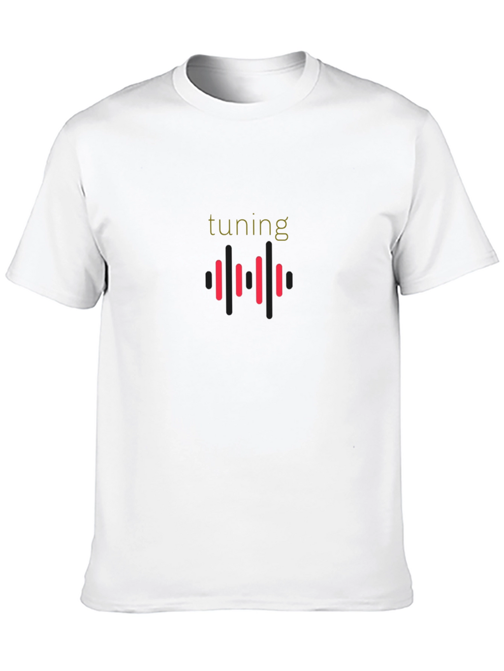 Tuning Graphic Print Tee - Black Cotton Blend