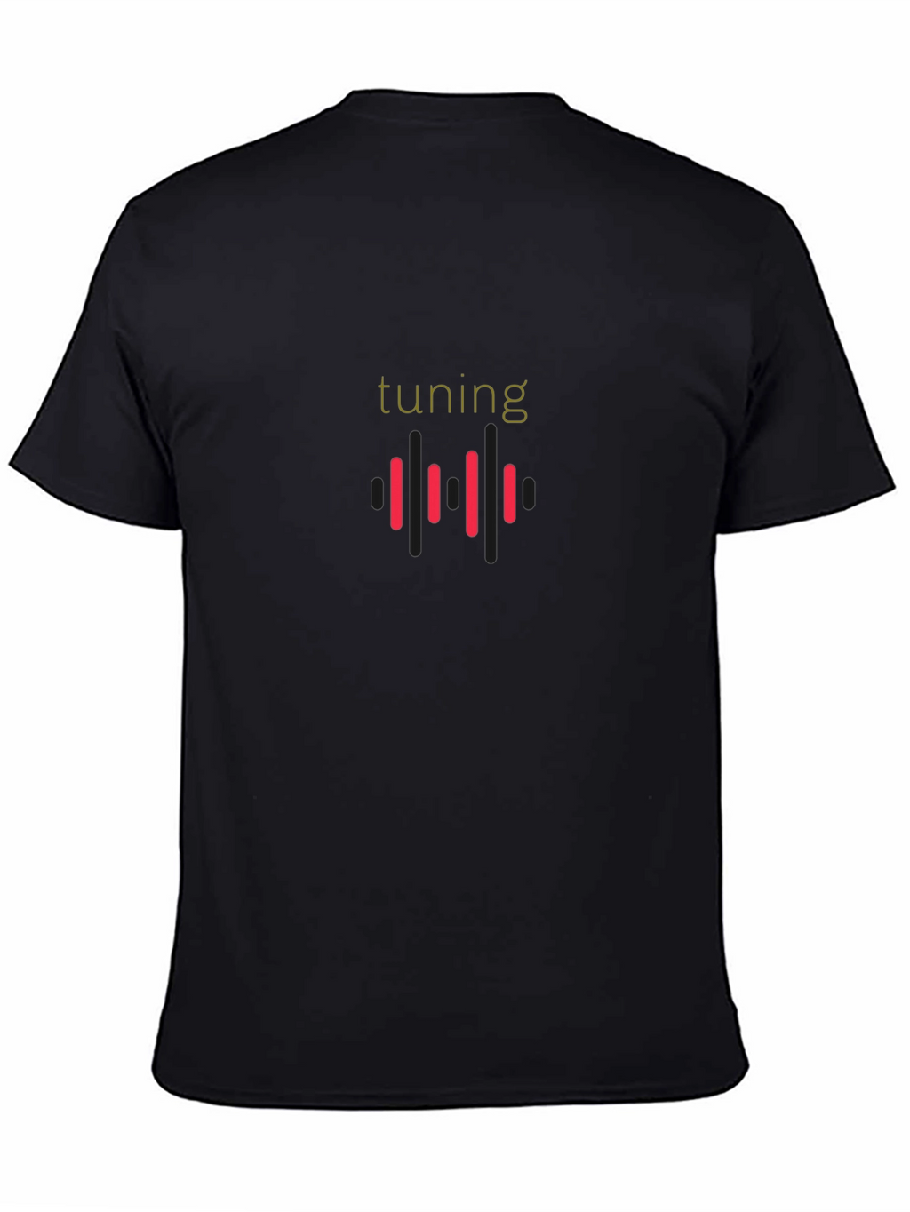 Tuning Graphic Print Tee - Black Cotton Blend