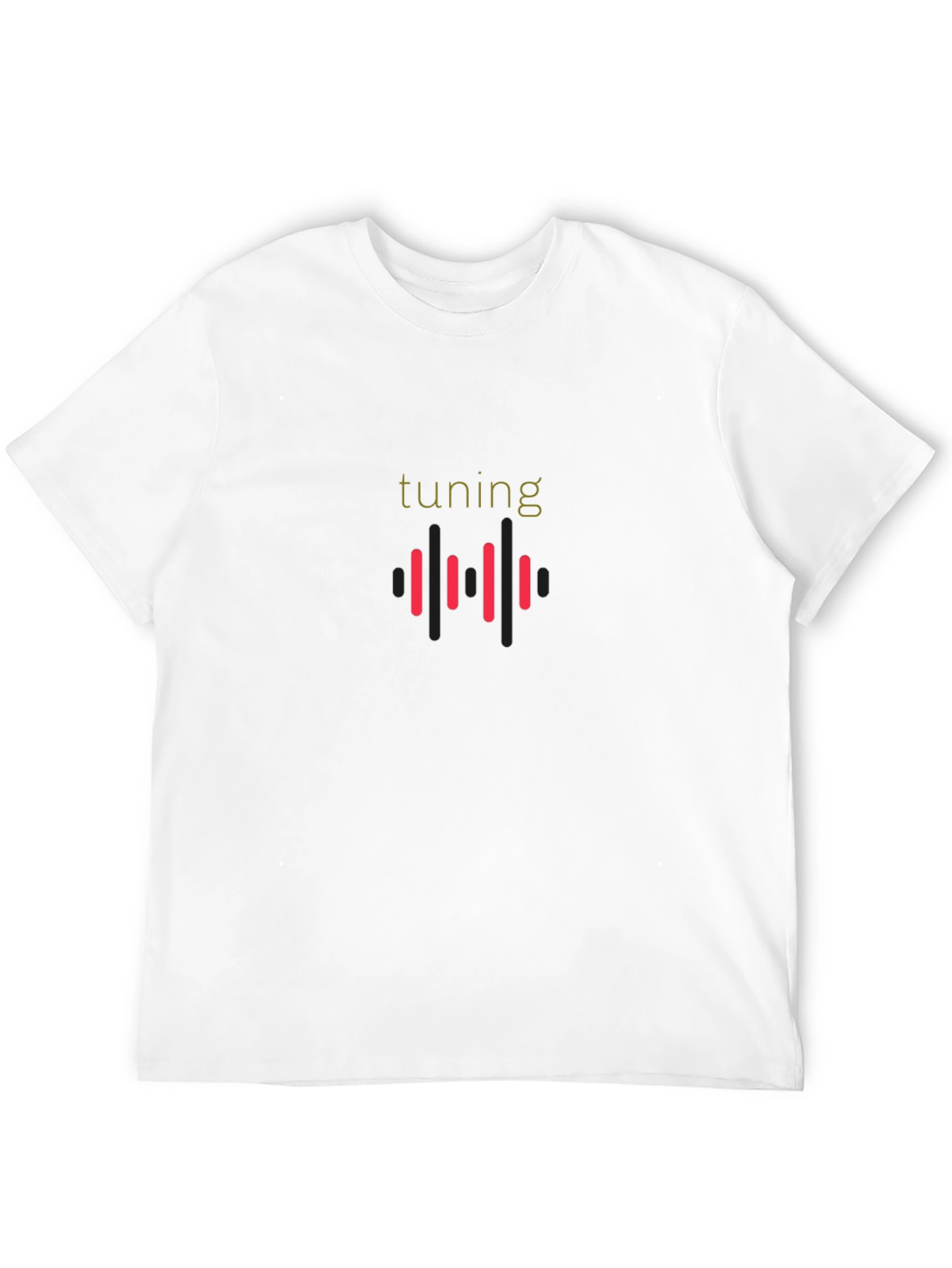 Tuning Graphic Print Tee - Black Cotton Blend
