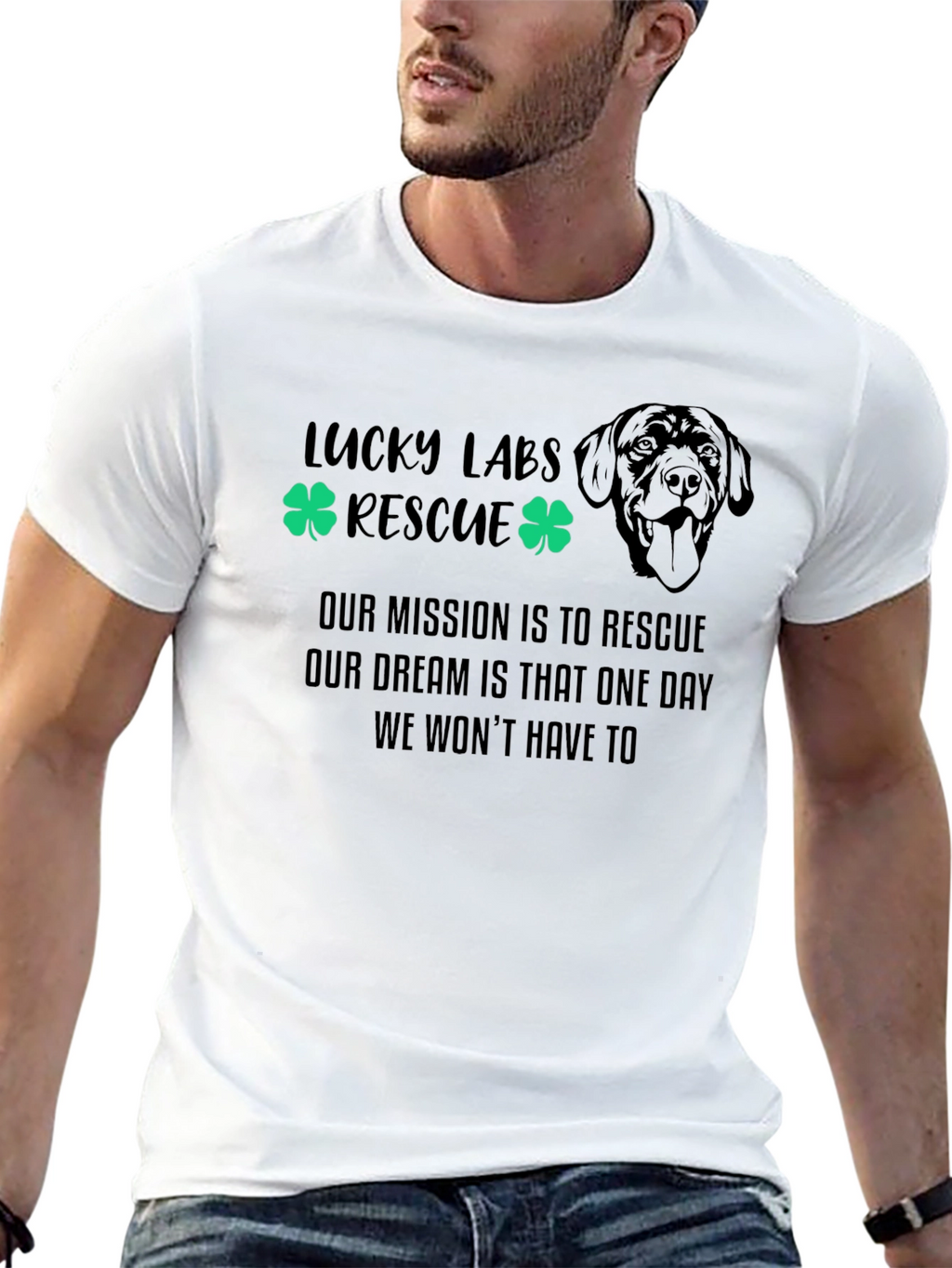 Lucky Labs Rescue T-Shirt - Dog Lover Tee