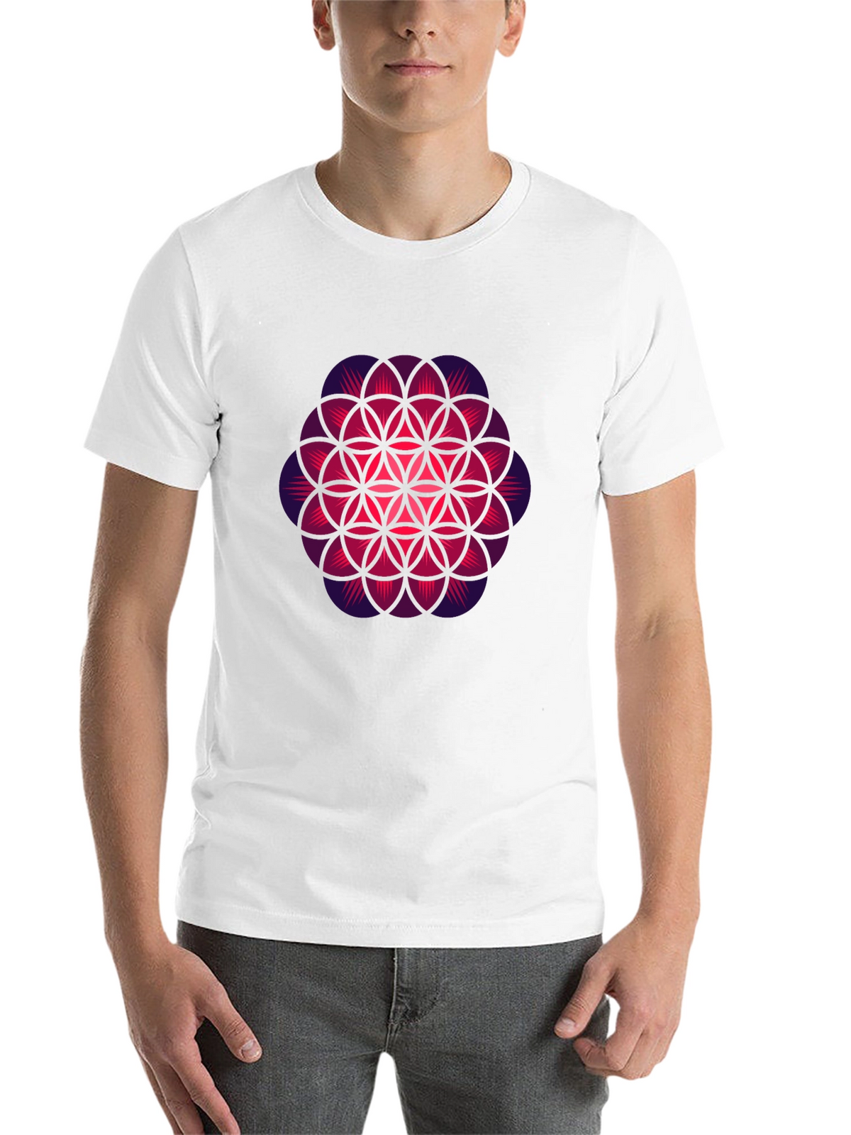 Flower of Life Graphic Tee - Black T-Shirt