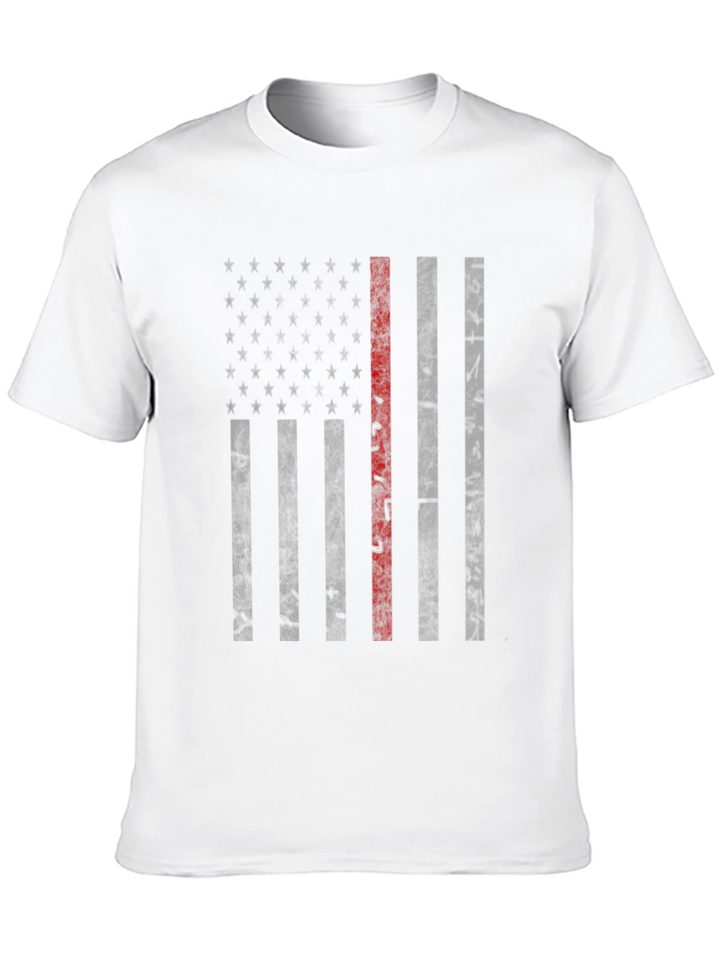 Thin Red Line American Flag Graphic Tee - Mens