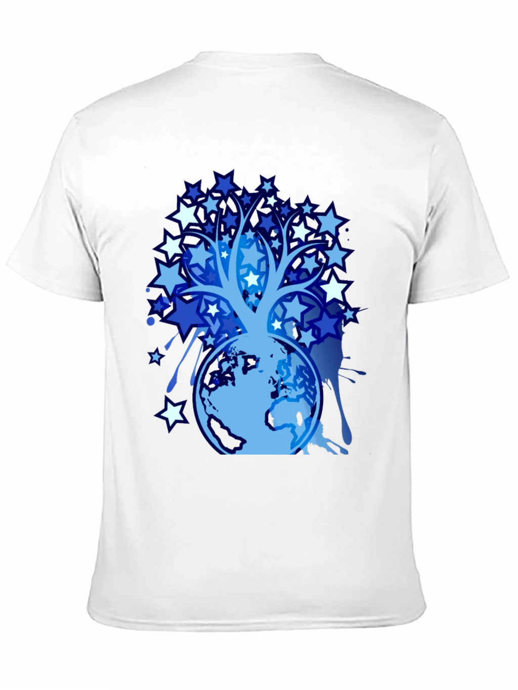 Star Tree Globe Graphic T-Shirt