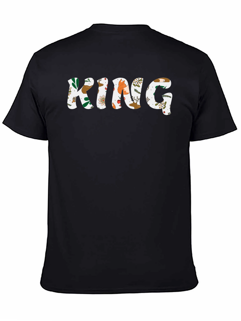 Floral KING Graphic Tee - Black