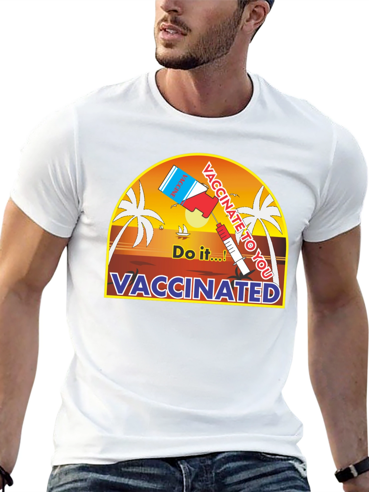 Vaccinated Do It! Graphic Tee - Black