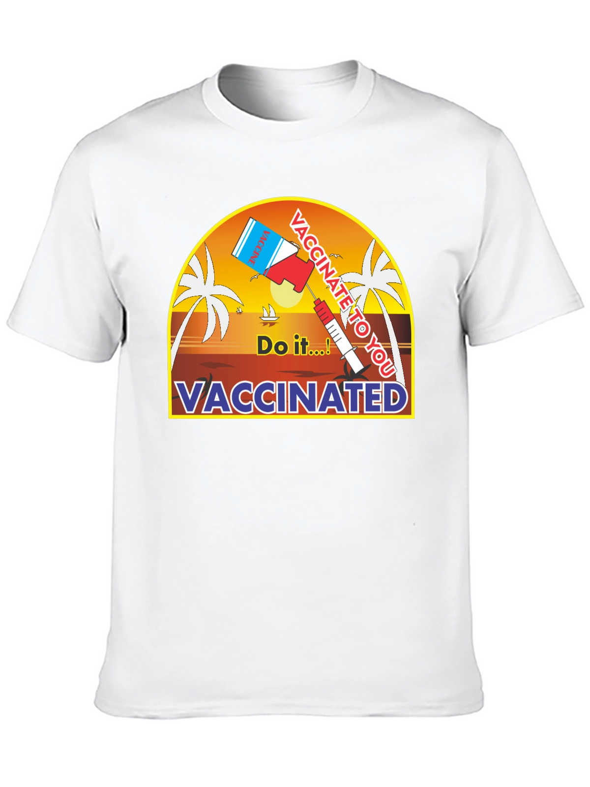 Vaccinated Do It! Graphic Tee - Black