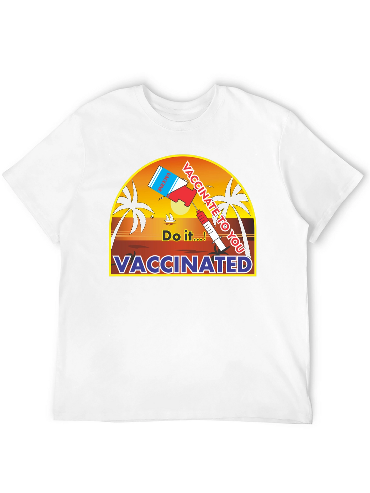 Vaccinated Do It! Graphic Tee - Black