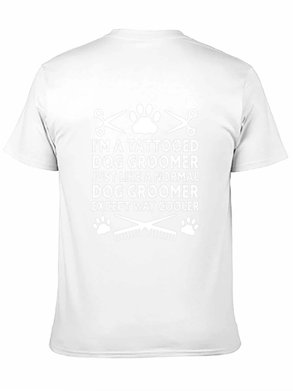 Tattooed Dog Groomer T-Shirt - Except Way Cooler