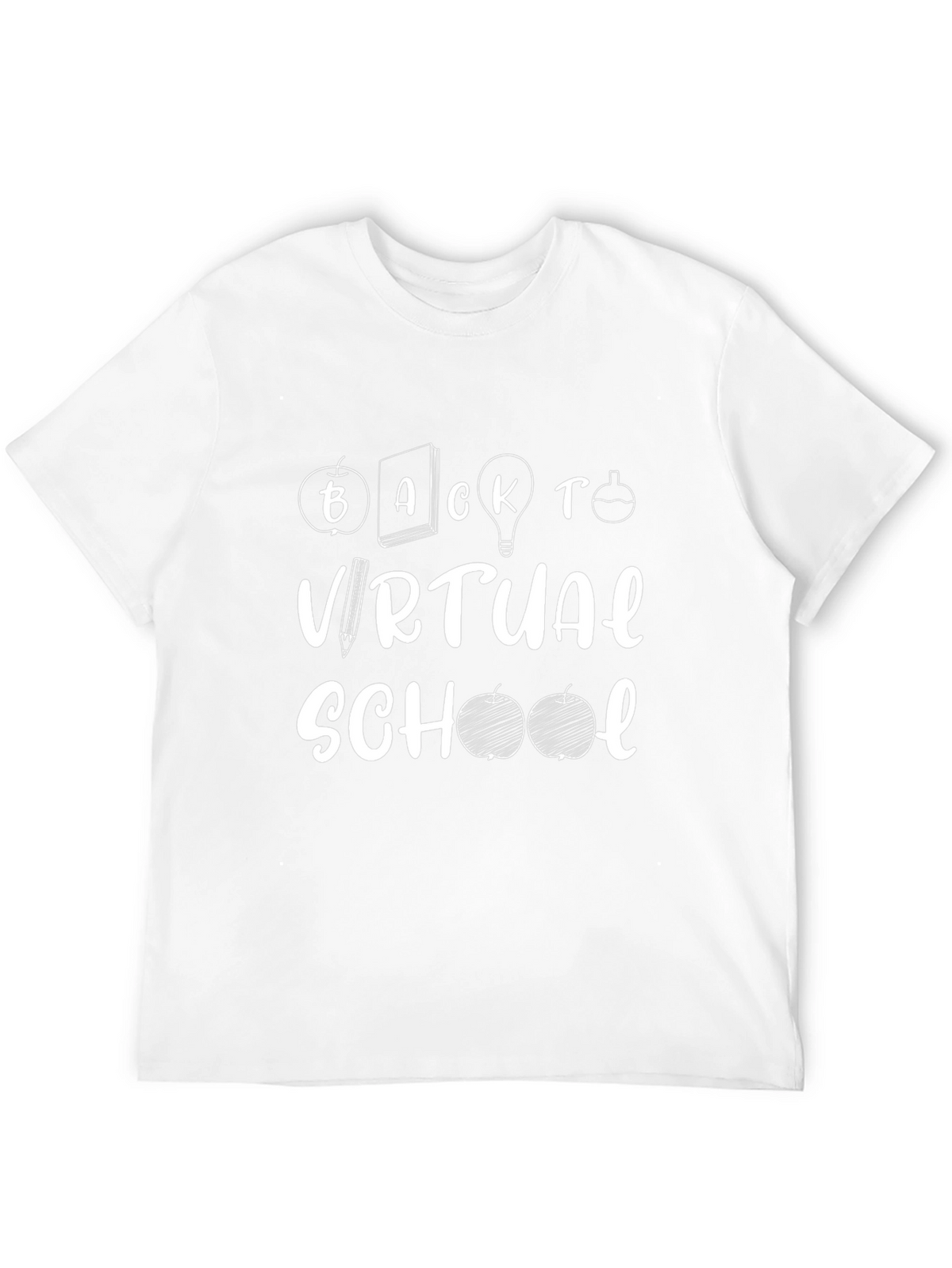 Back to Virtual School Graphic Tee - Black