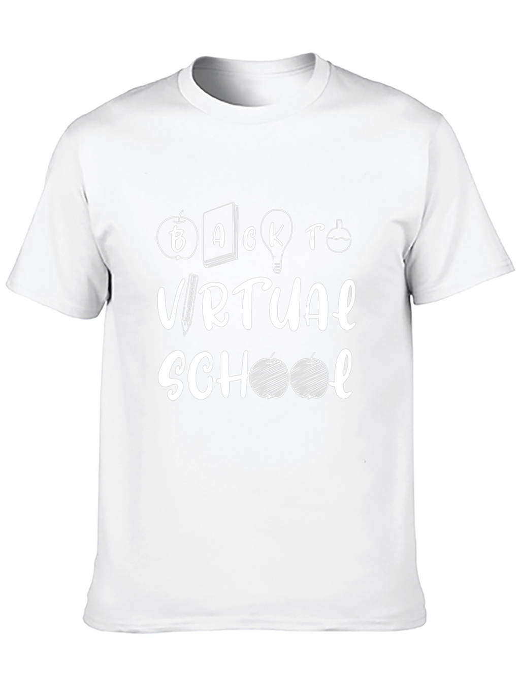 Back to Virtual School Graphic Tee - Black