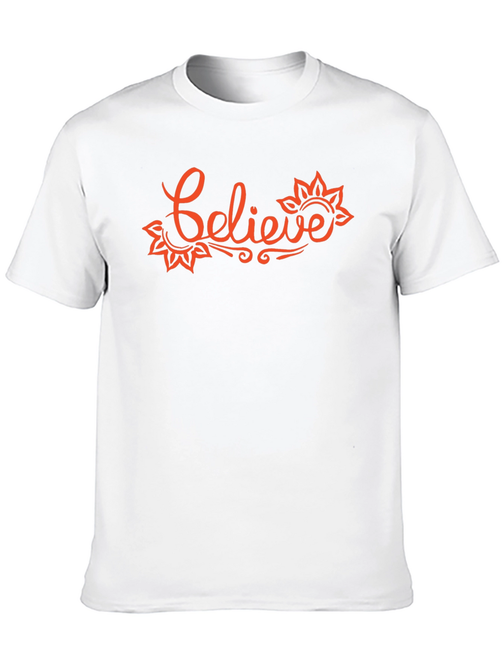Believe Graphic T-Shirt - Trendy Crew Neck Tee