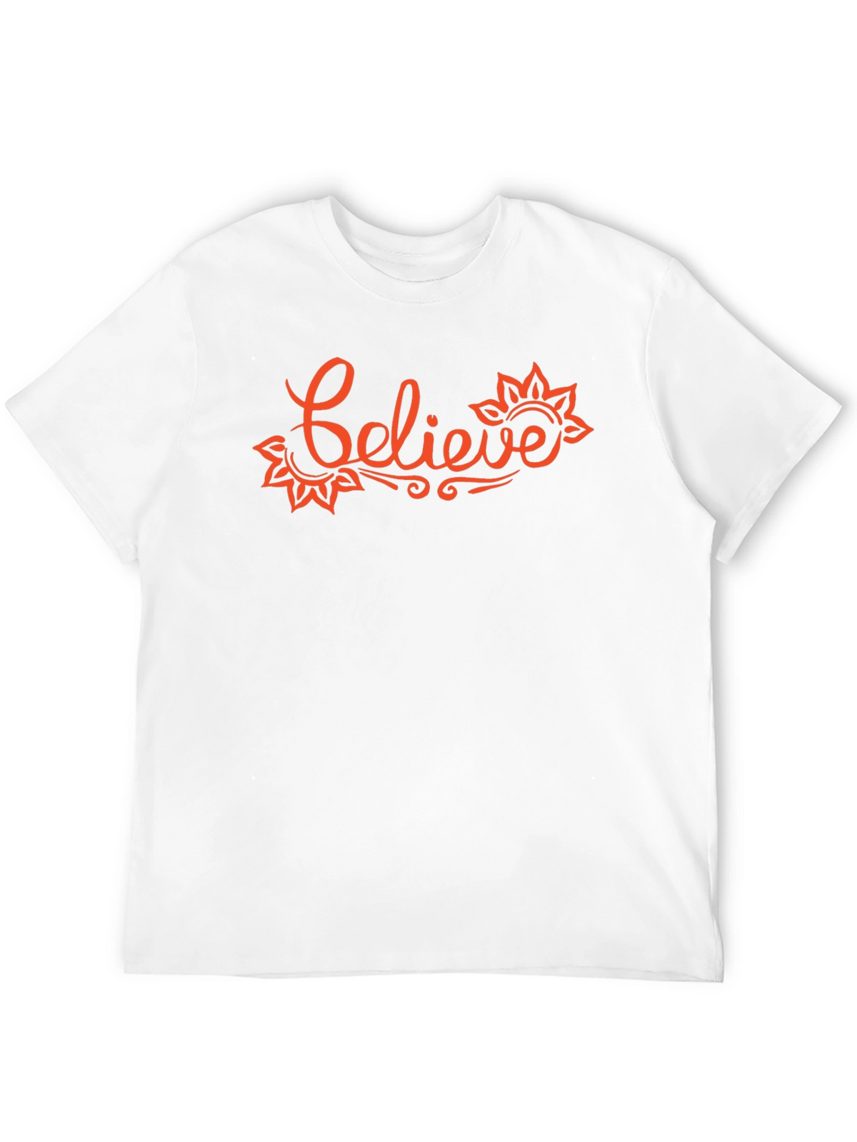Believe Graphic T-Shirt - Trendy Crew Neck Tee