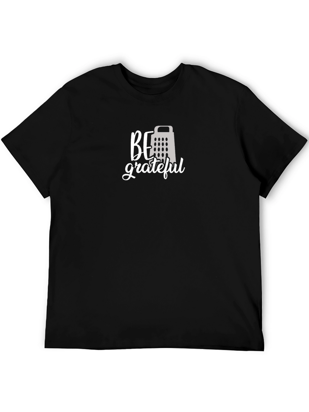 Be Grateful Grater Graphic Tee - Mens Black T-Shirt