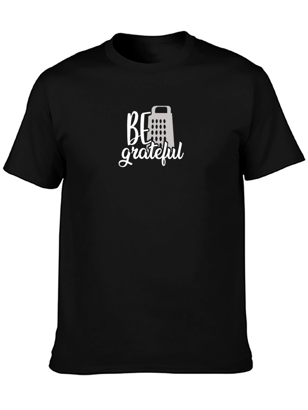 Be Grateful Grater Graphic Tee - Mens Black T-Shirt